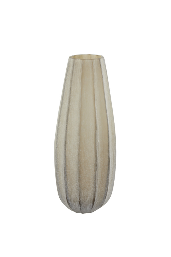 Light & Living Vaas Ø17,5x44,5 cm BRADLEY glas licht bruin