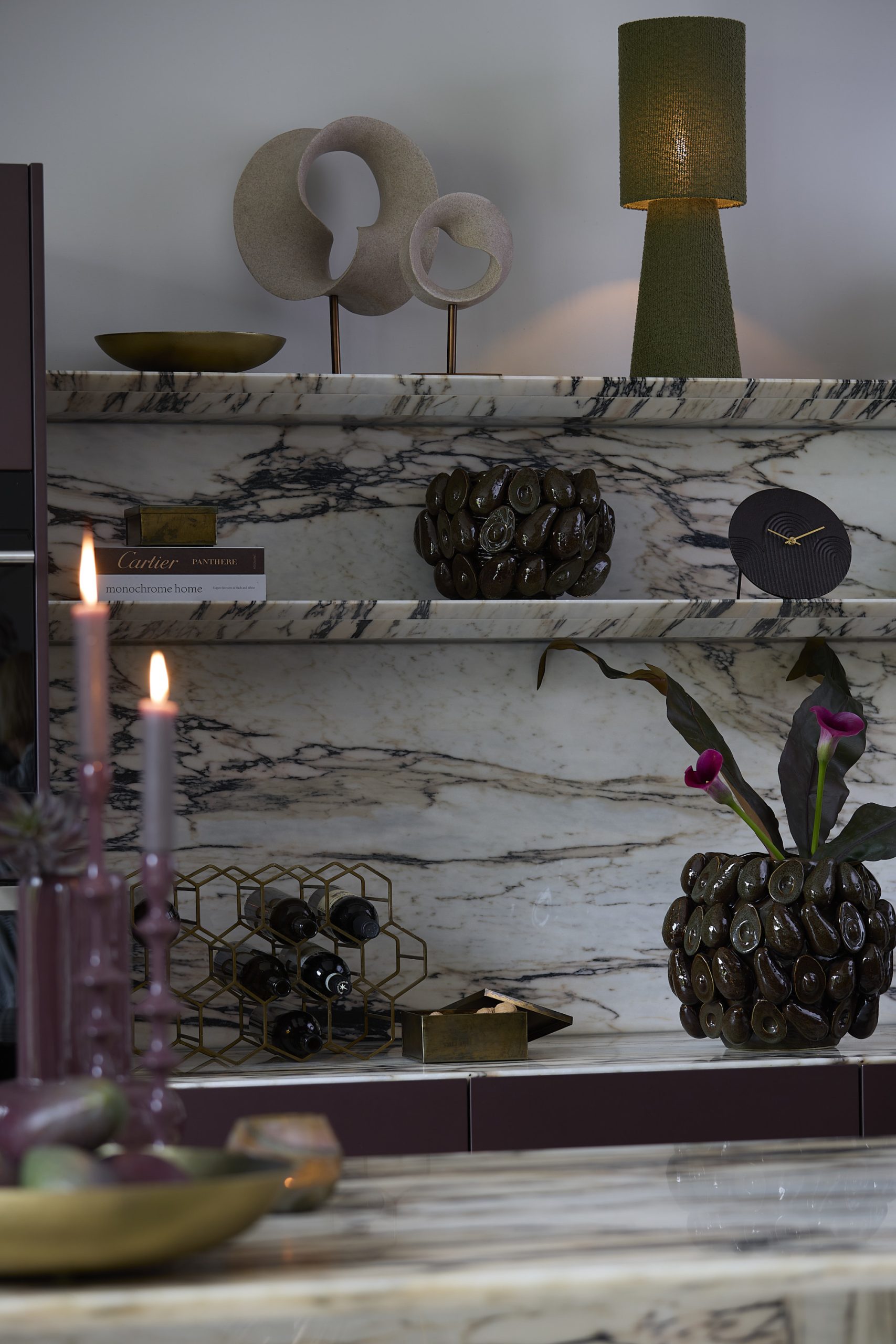 Light & Living Wijnrek 12 flessen 30x18x46 cm SALBRIS antiek brons