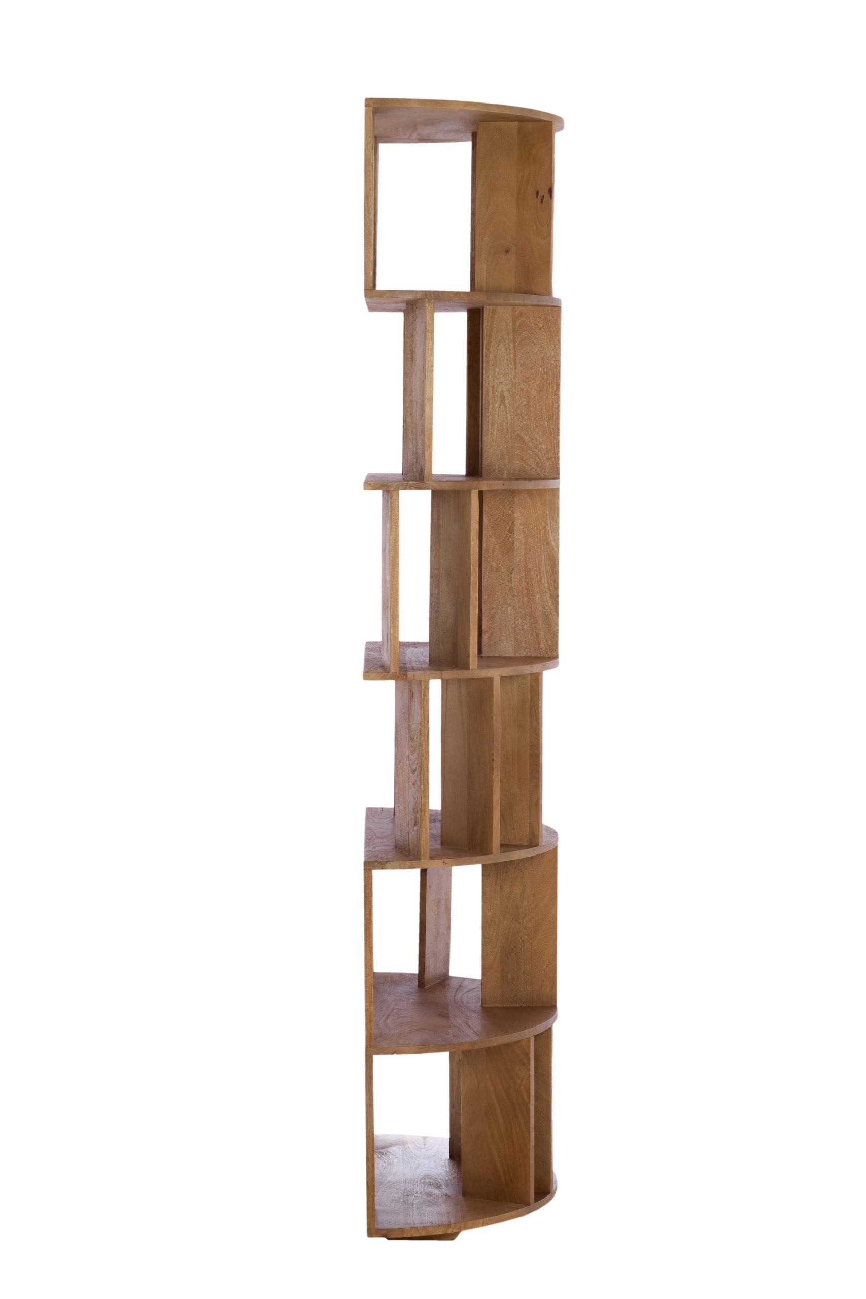 Light & Living Wandkast open 76x37x212 cm LIMPYA licht bruin