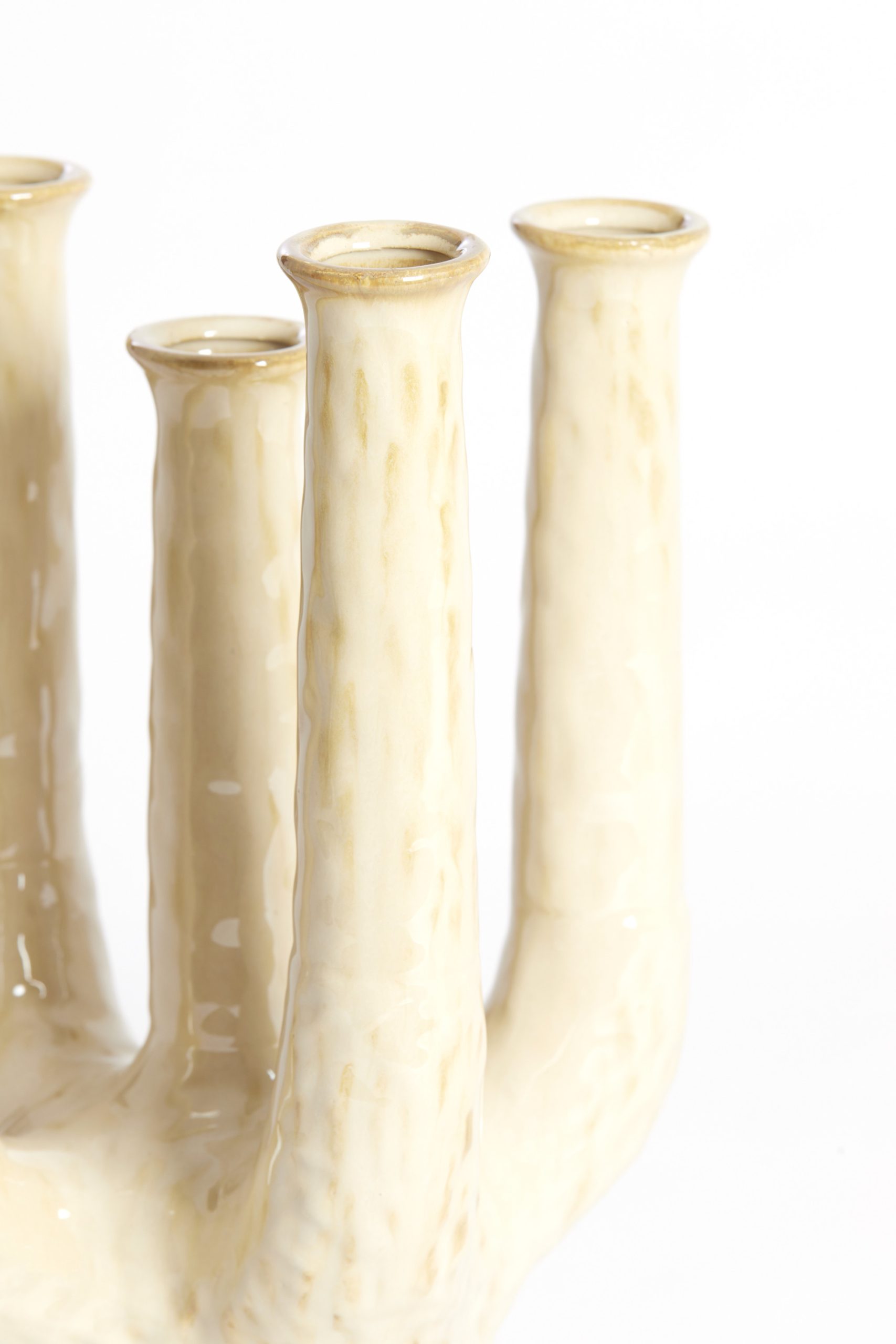 Light & Living Vaas deco 22x16,5x30 cm LEONJO keramiek zand-beige