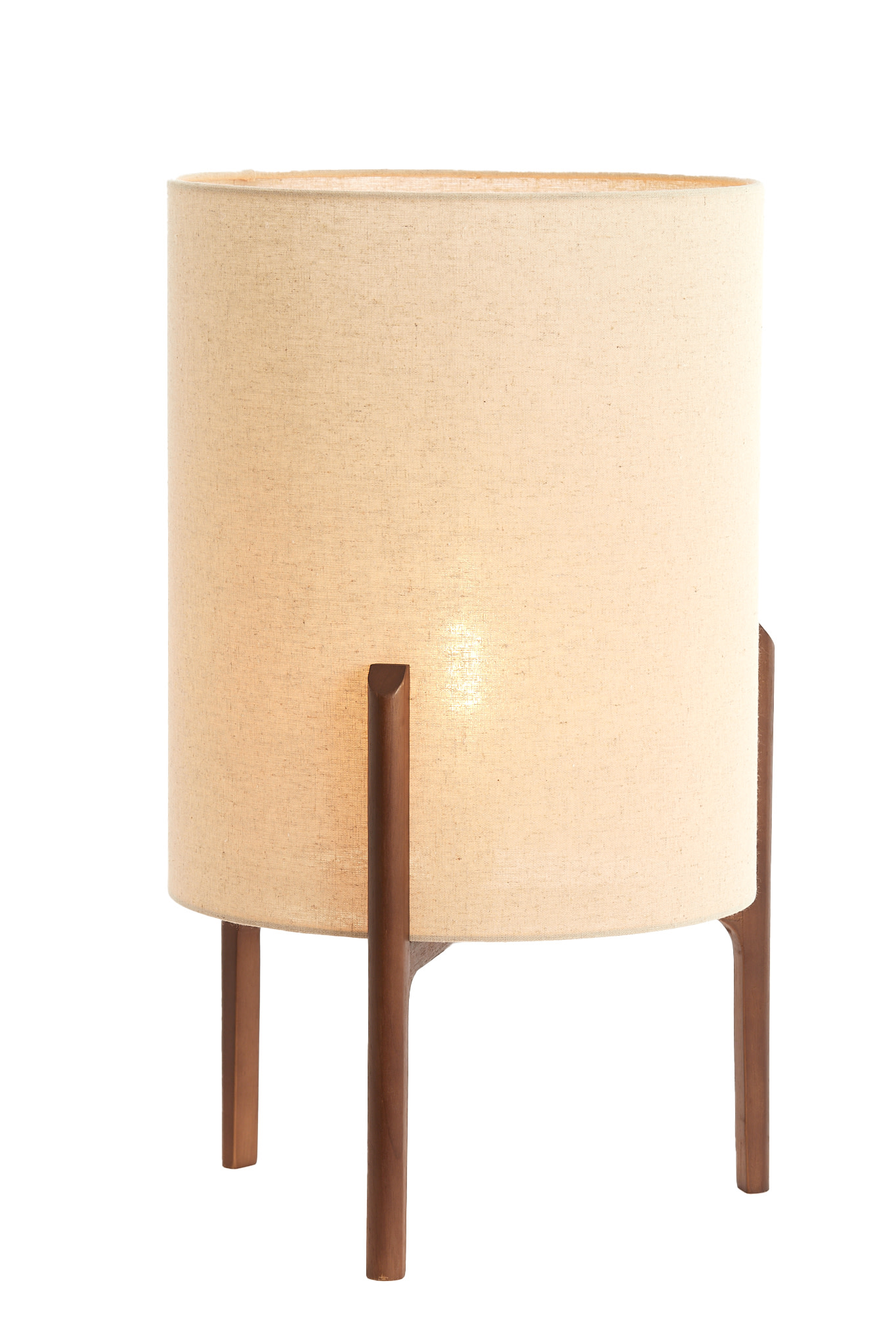 Light & Living Tafellamp Ø35x58 cm LITTO donker bruin+linnen naturel