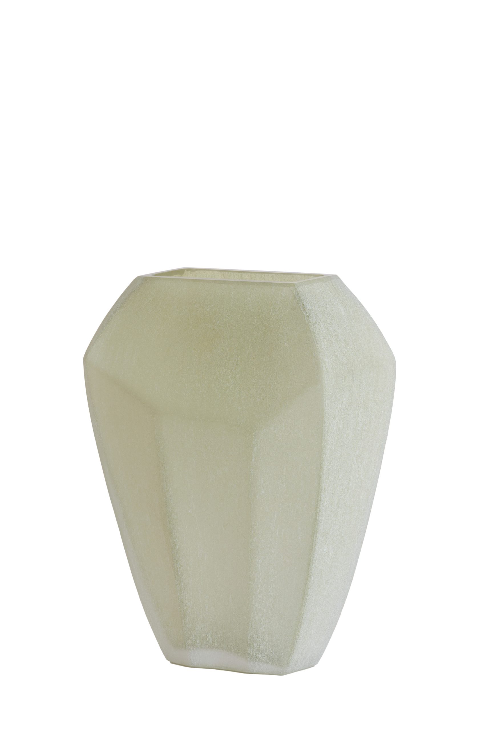Light & Living Vaas 25x12,5x33,5 cm VIONNA glas olijf groen