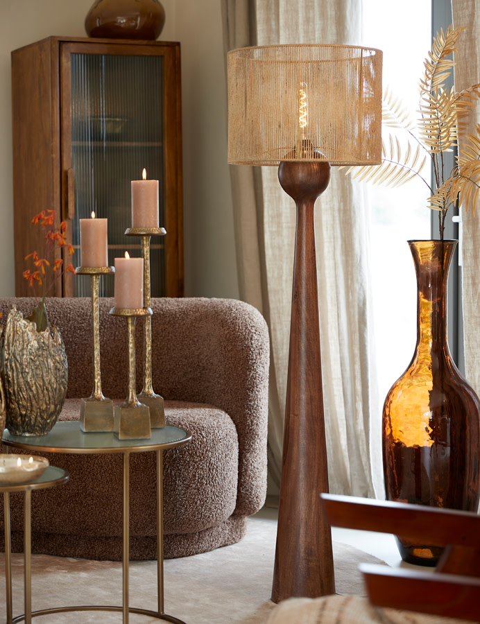 Light & Living Kap cilinder 40-40-30 cm TOSSA jute naturel