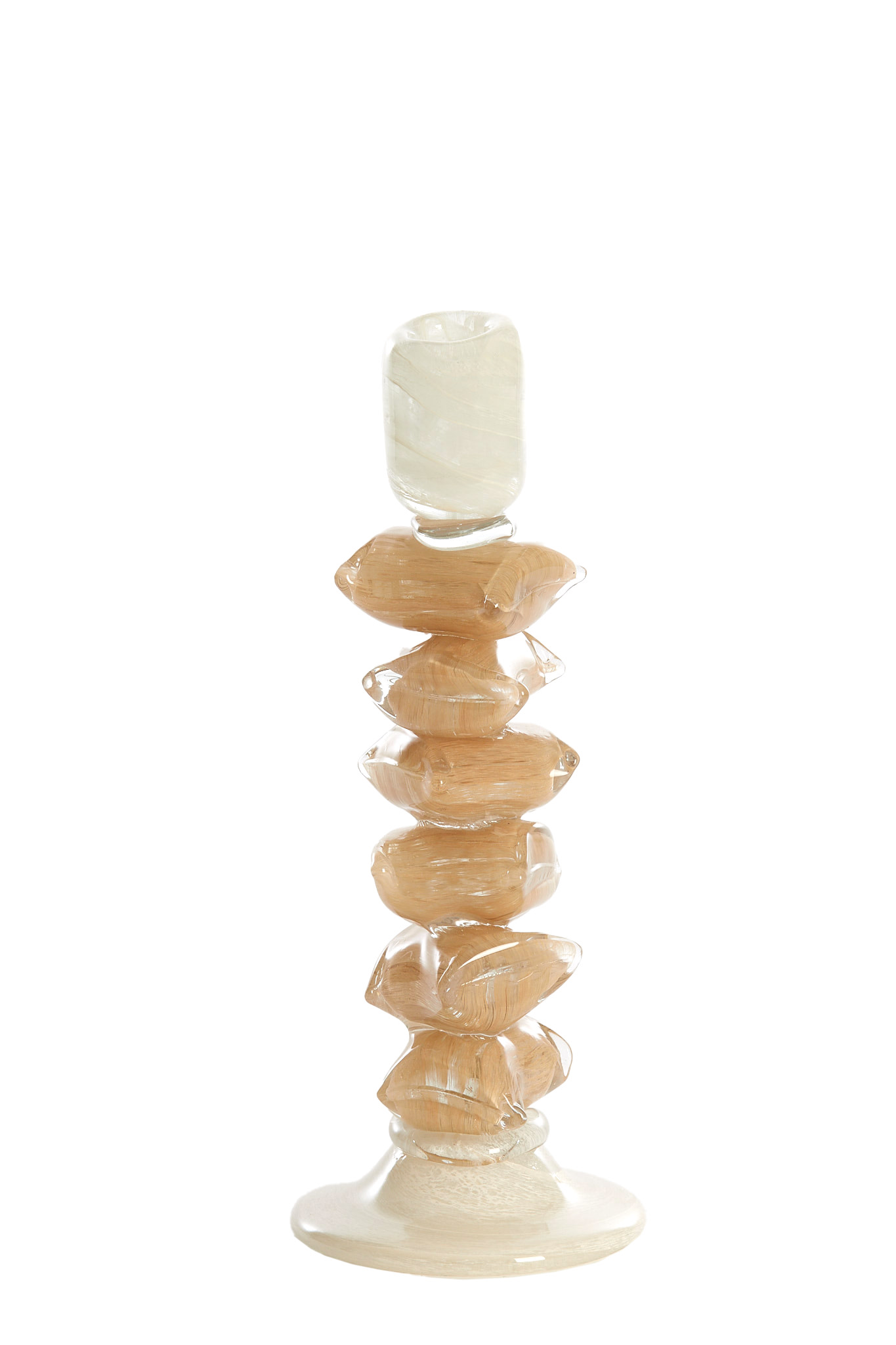 Light & Living Kandelaar Ø11,5x29,5 cm ESTINA crème+bruin