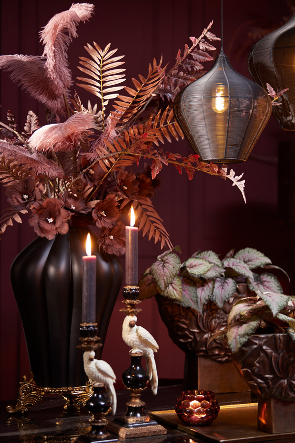 Light & Living Hanglamp Ø27x29,5 cm ALVARO mat zwart