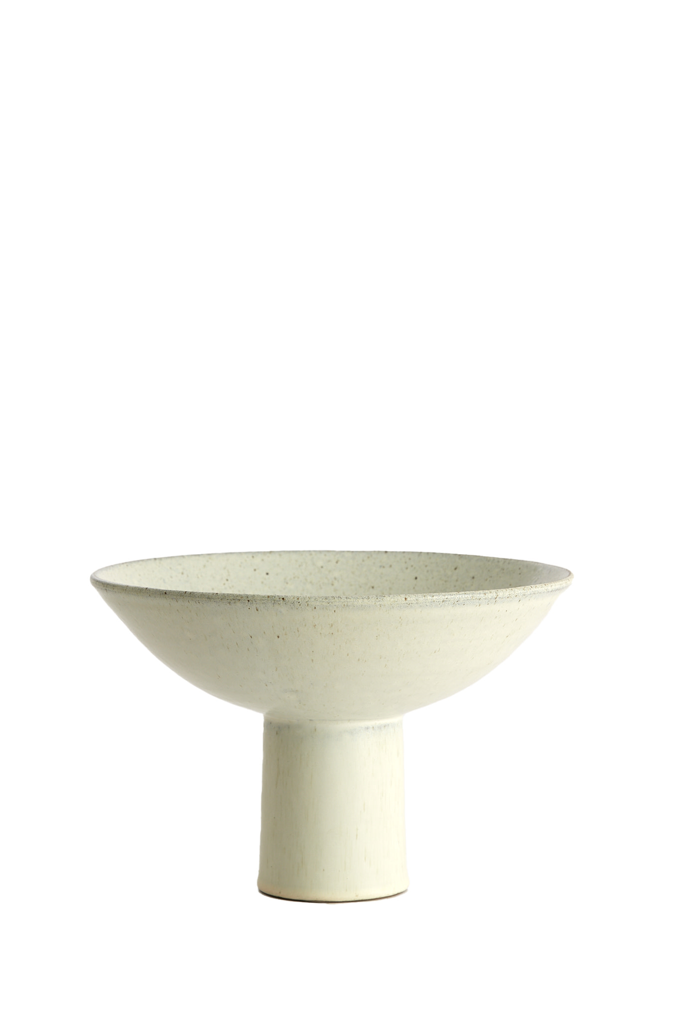 Light & Living Schaal op voet Ø28x18,5 cm VASCO mat crème-zand