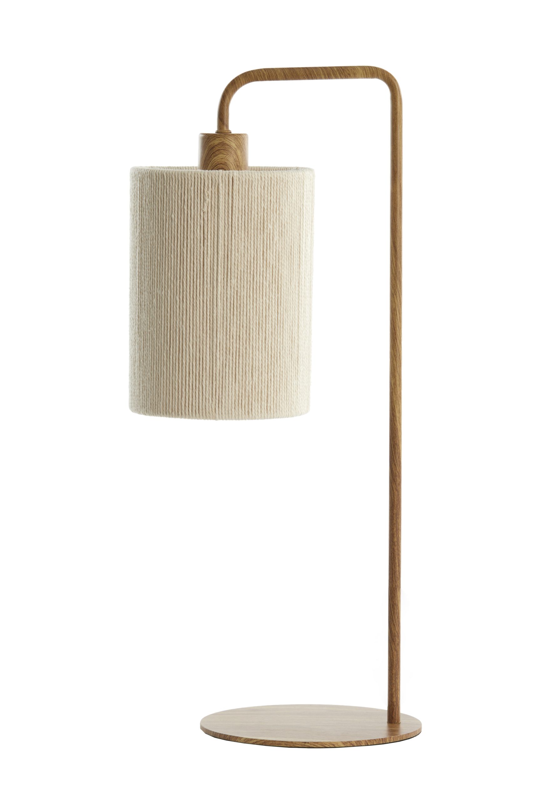 Light & Living Tafellamp 26x20x59,5 cm DONIO hout print naturel+touw crème