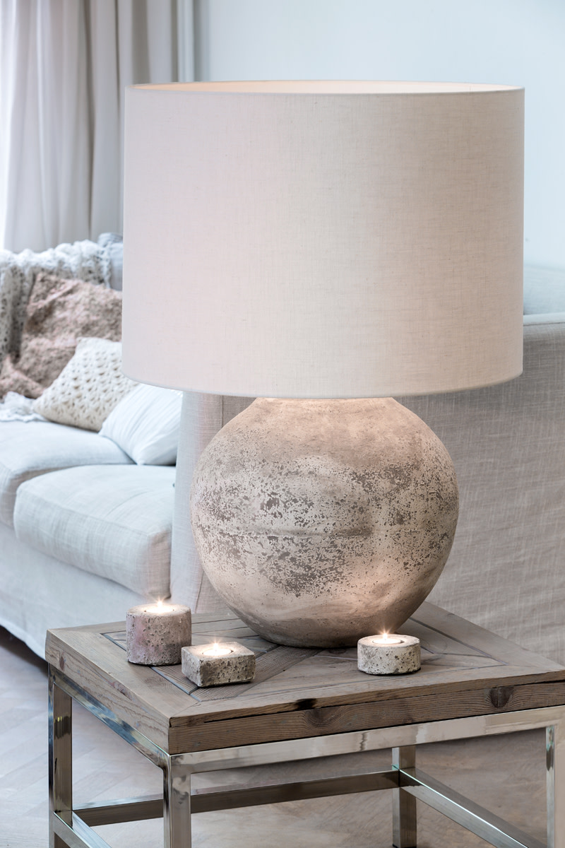 Light & Living Kap cilinder 40-40-30 cm LIVIGNO eiwit