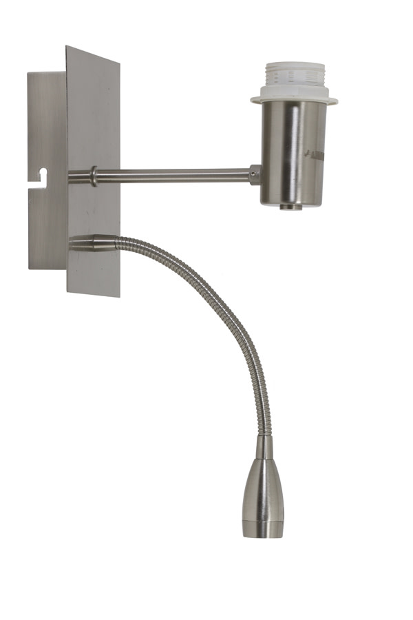 Light & Living Wandlamp+ledflex 20x11x35 cm REGINA nikkel satijn