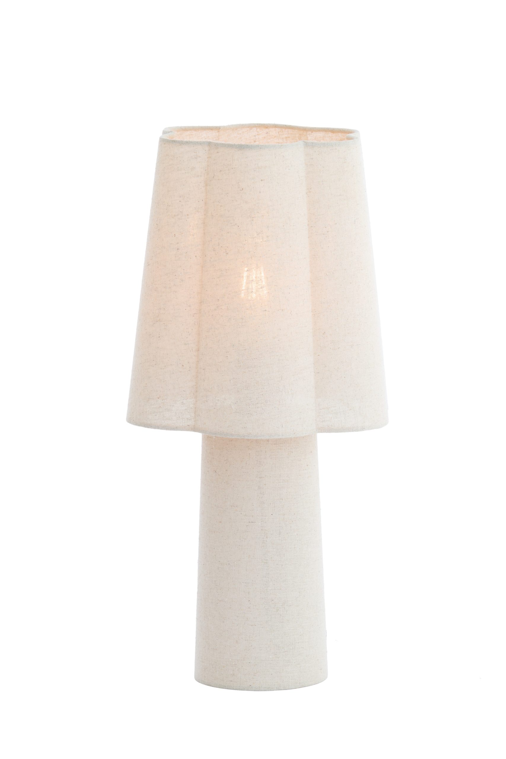 Light & Living Tafellamp Ø25x50 cm MUSABY linnen wit