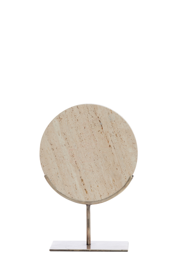 Light & Living Ornament op voet 25,5x10x38,5 cm MORENO zand travertin