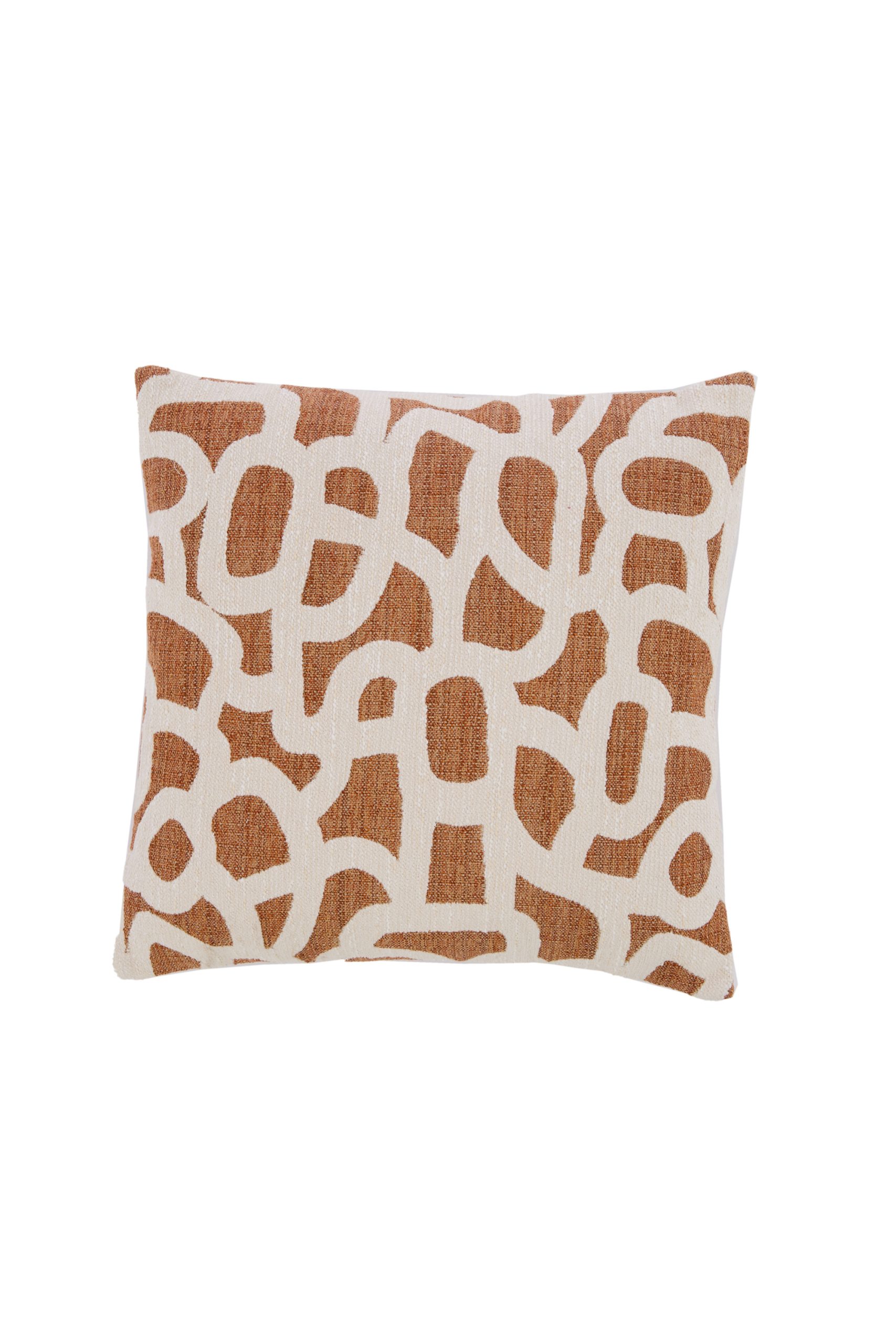 Light & Living Kussen 45x45 cm ALPENA terra+crème veren gevuld