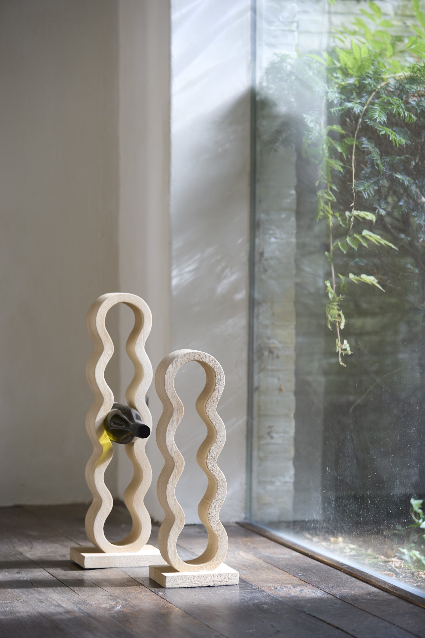 Light & Living Wijnrek 5 flessen 18x13x58 cm EDOLO hout mat naturel