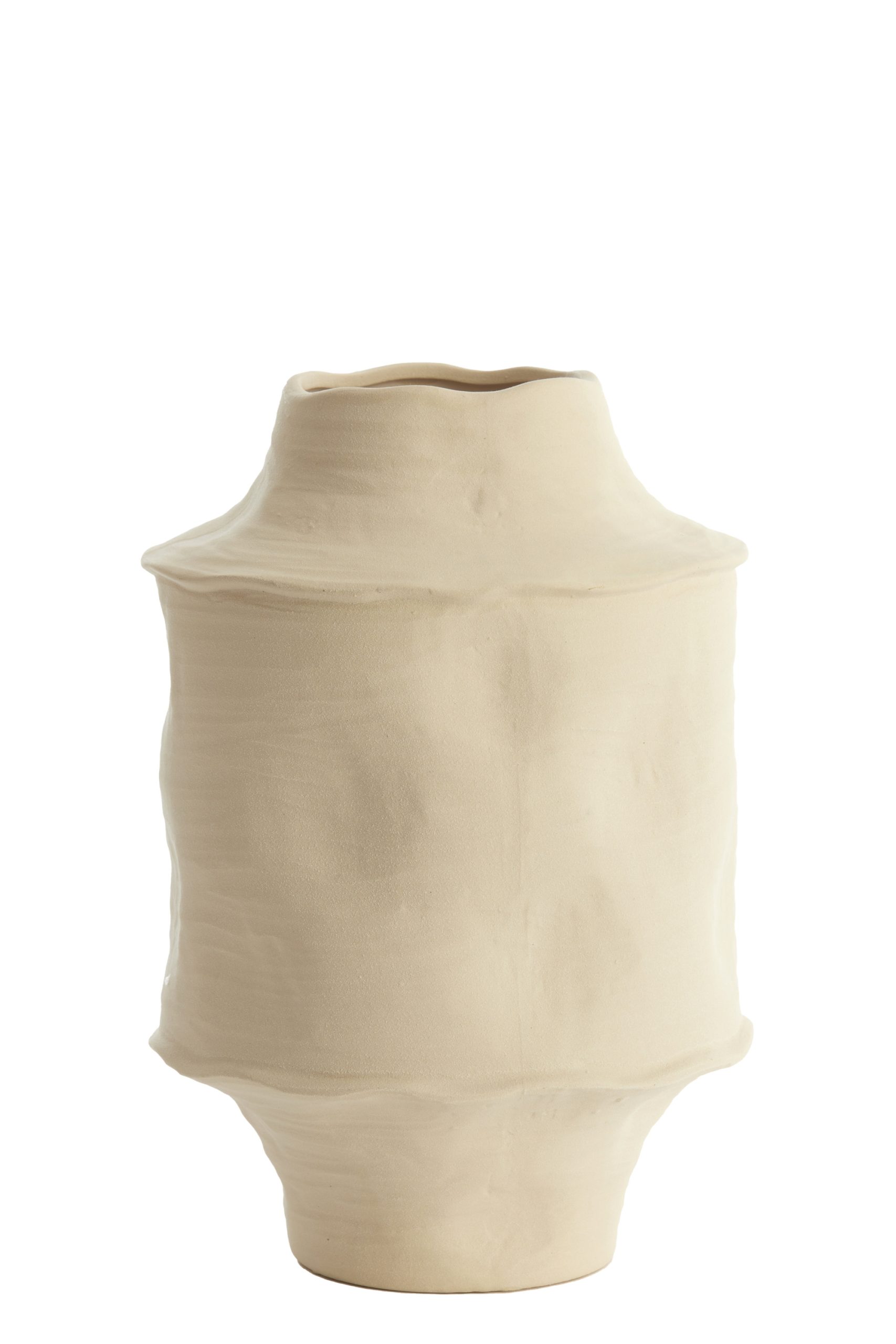 Light & Living Vaas deco Ø25x38 cm CORSICO keramiek mat crème