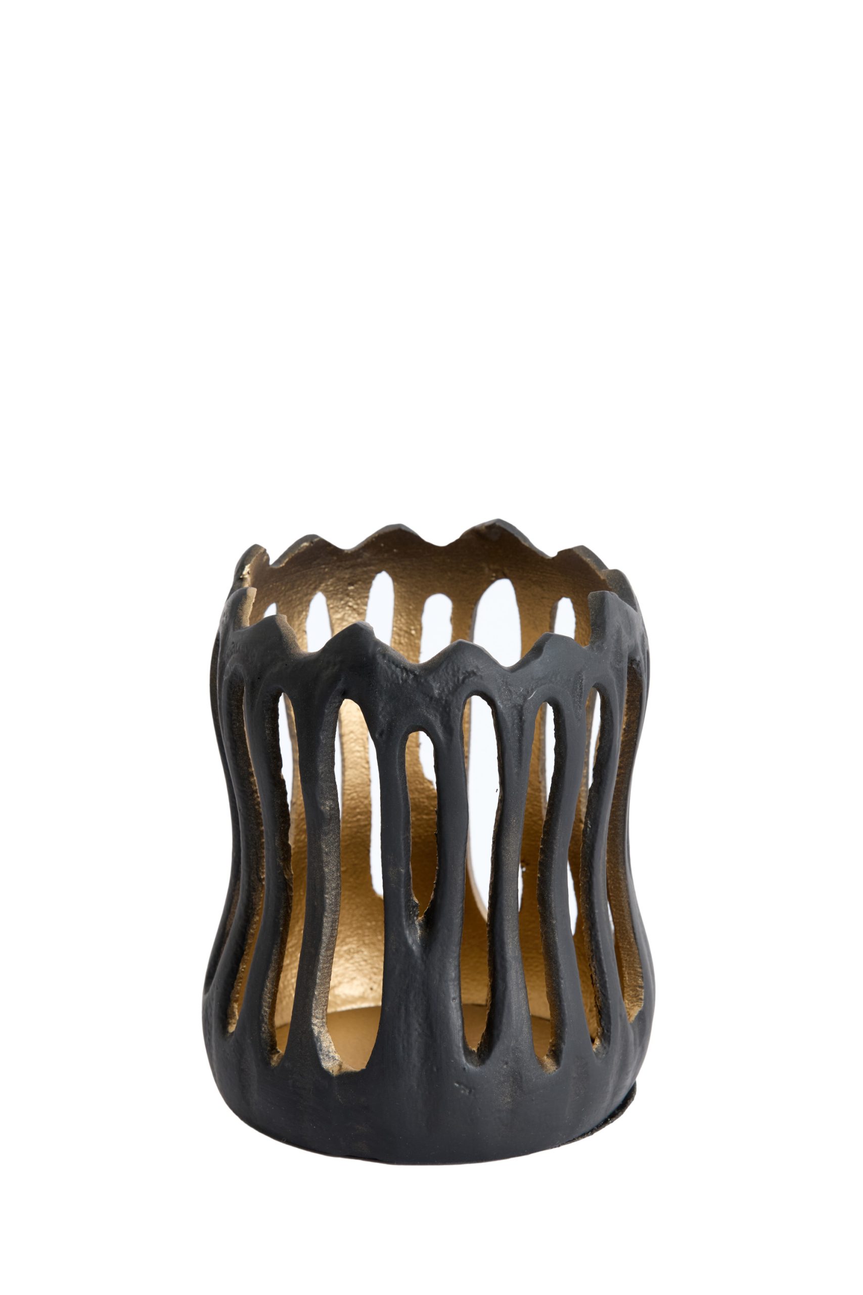 Light & Living Theelicht Ø11x13 cm TIVOLI zwart+goud