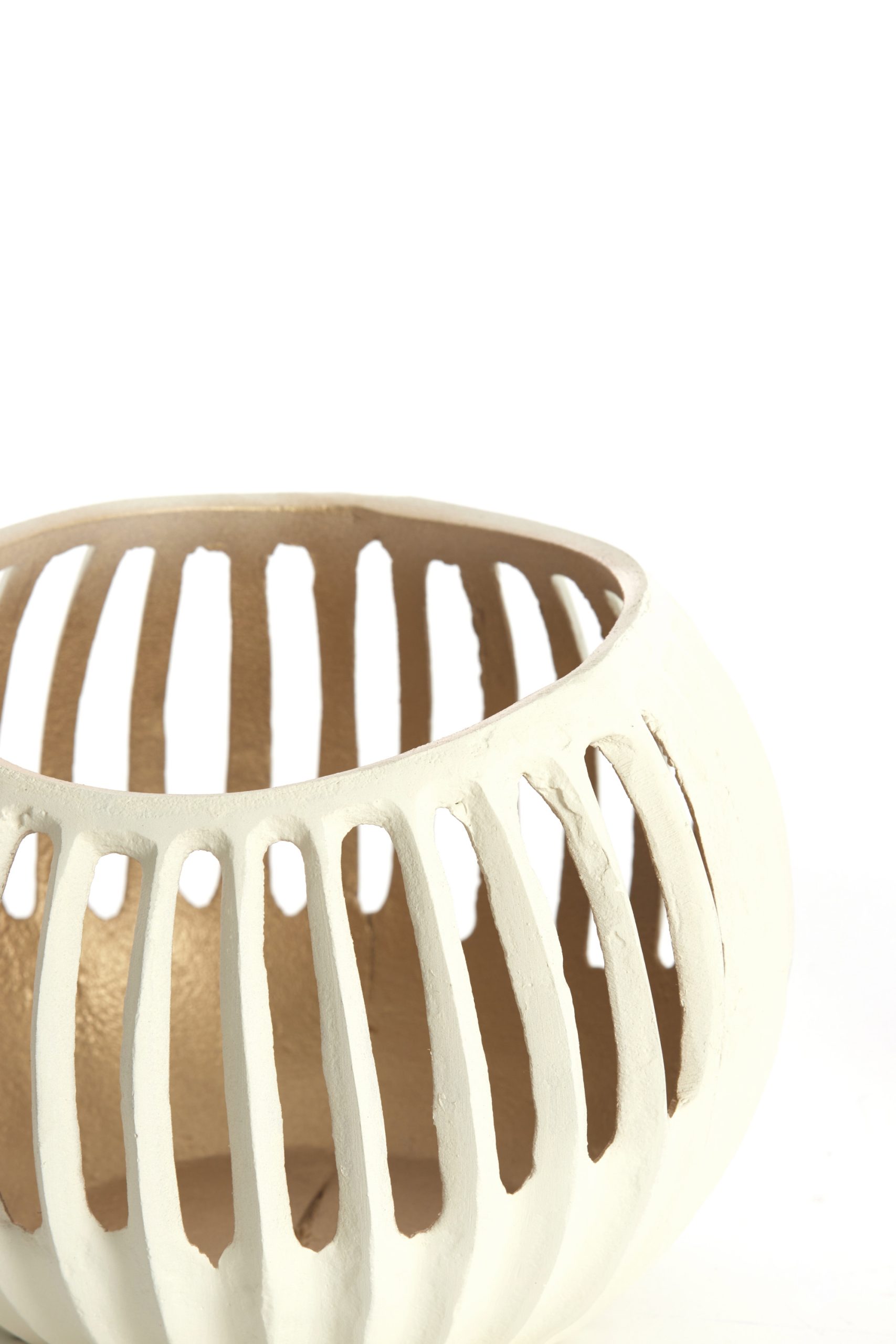 Light & Living Theelicht Ø19x15 cm CHALCO crème+goud