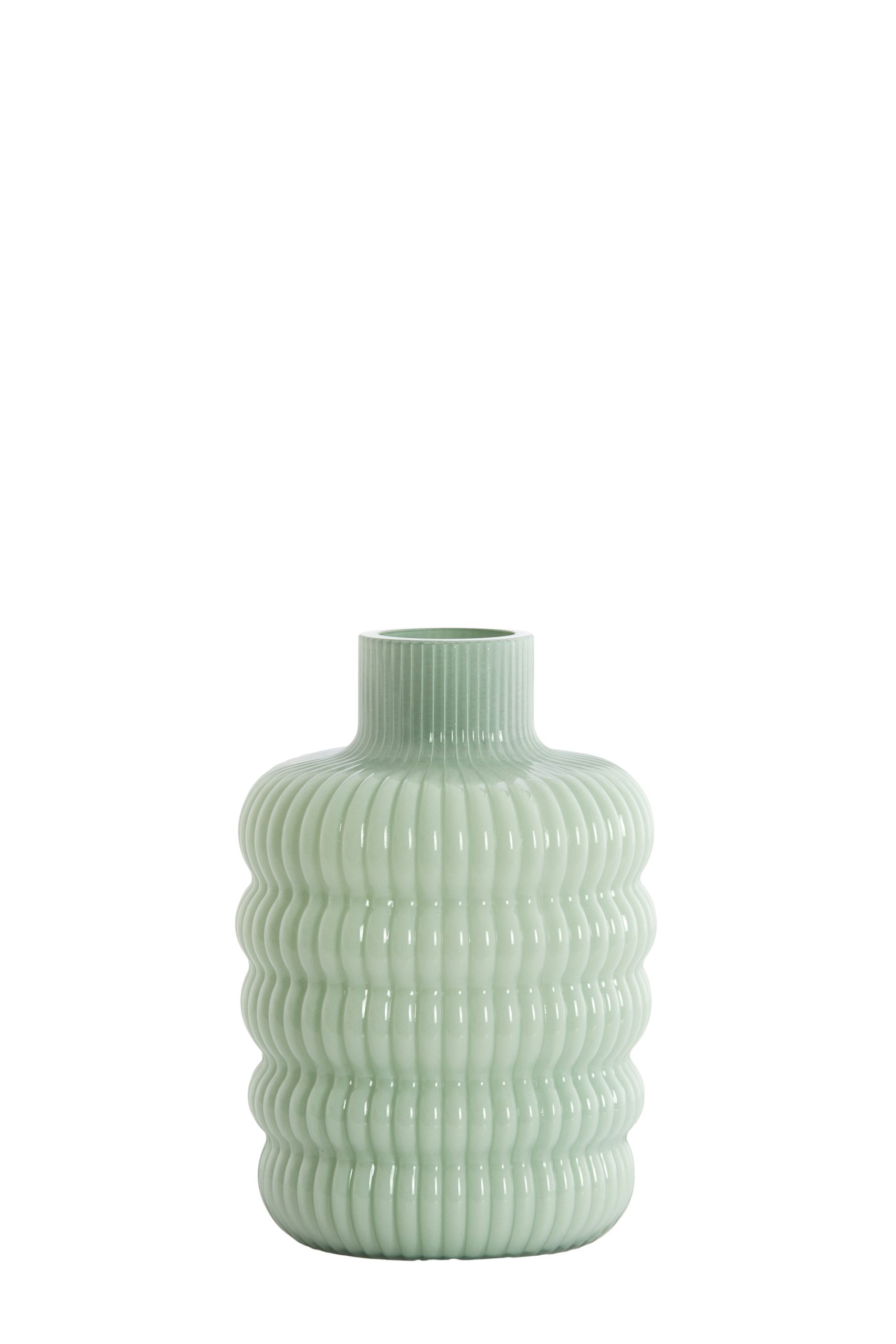 Light & Living Vaas Ø13,5x20,5 cm LUNETTE glas mint