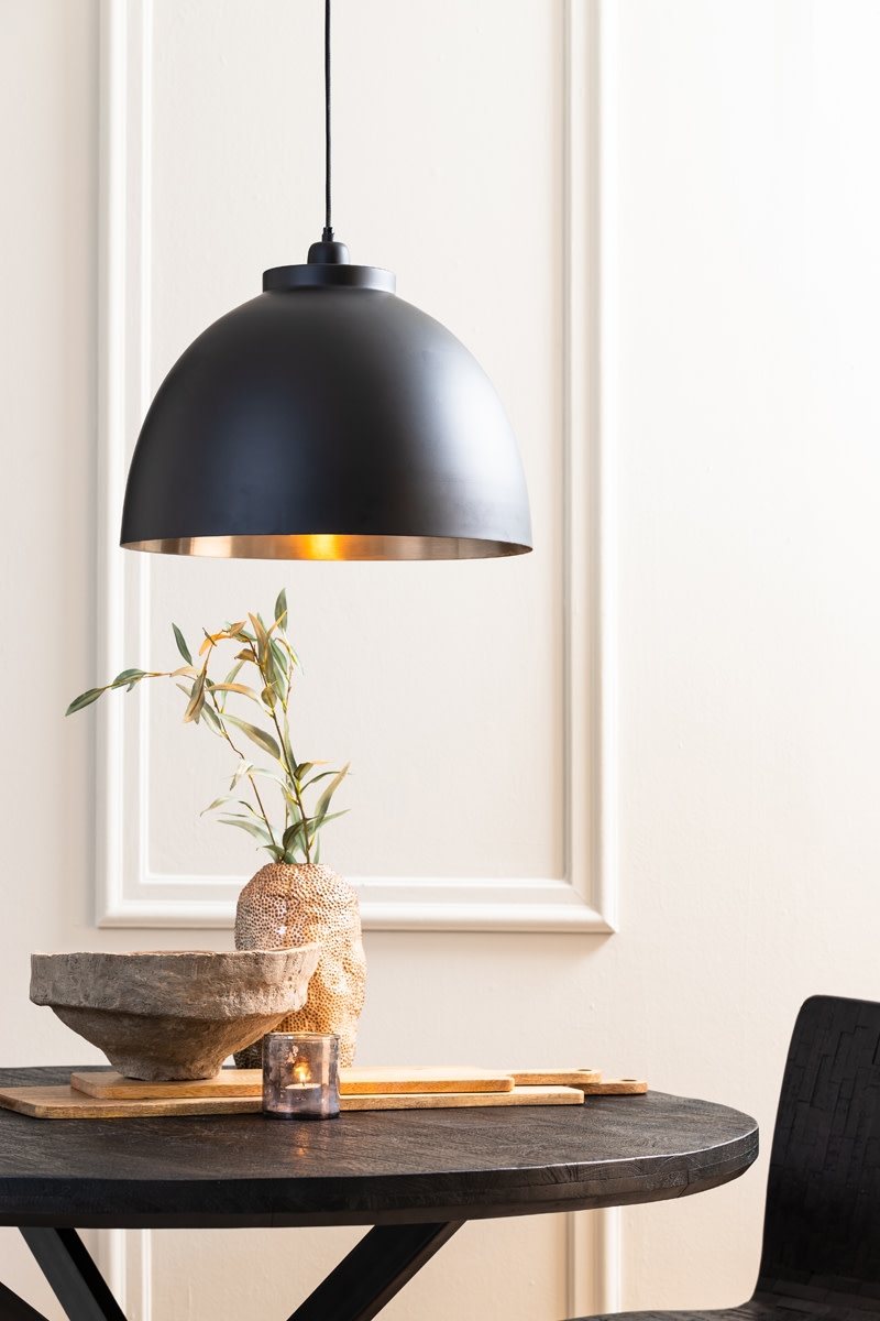 Light & Living Hanglamp Ø45x32 cm KYLIE zwart-nikkel