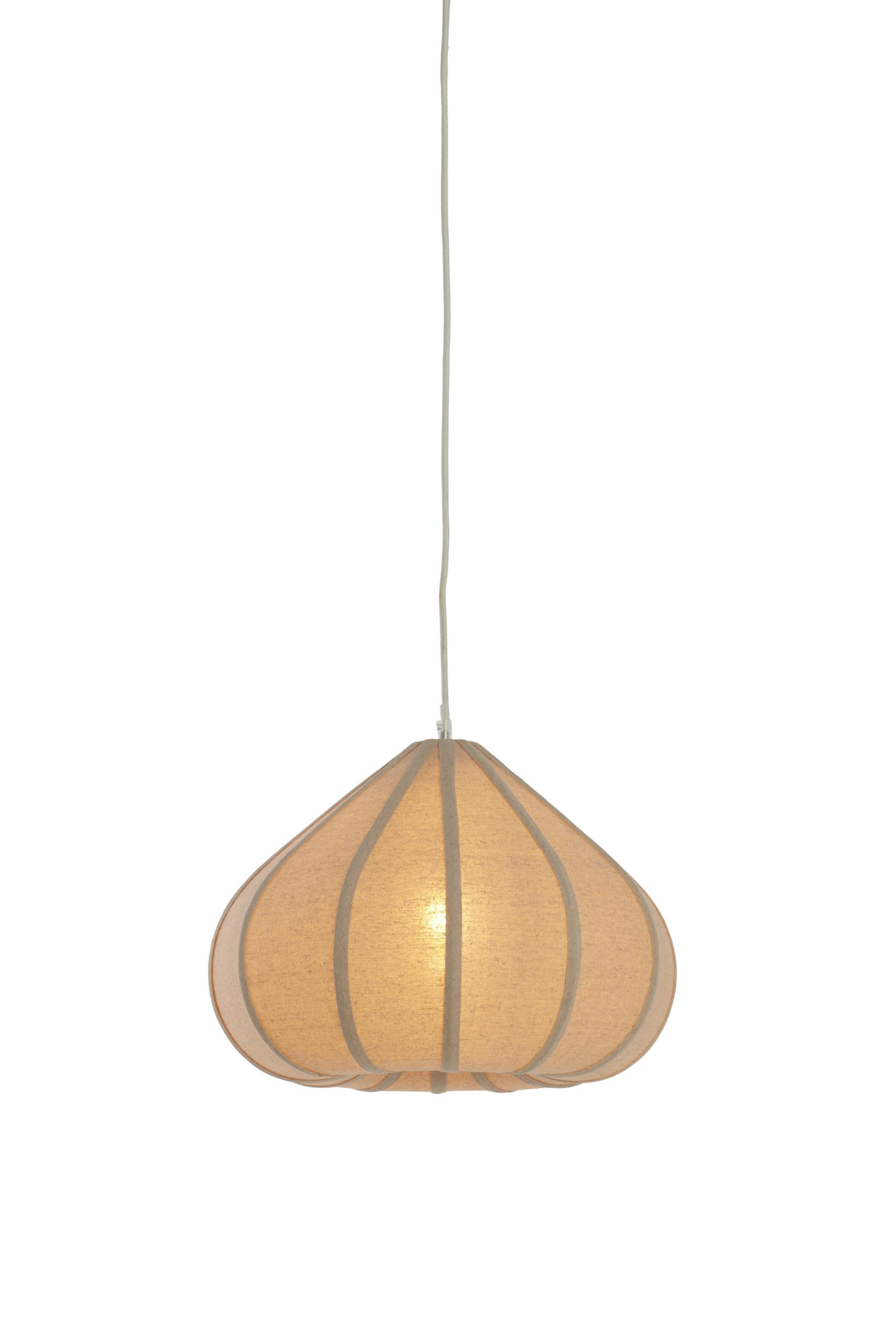 Light & Living Hanglamp Ø40x28,5 cm ZUBEDA linnen naturel