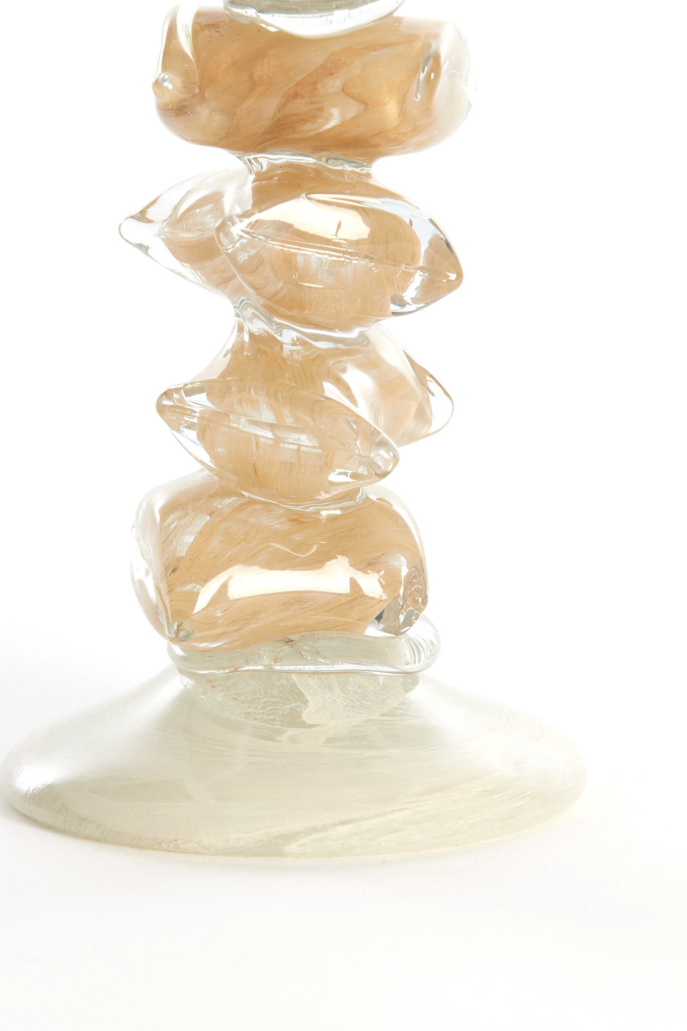 Light & Living Kandelaar Ø11,5x35 cm ESTINA crème+bruin