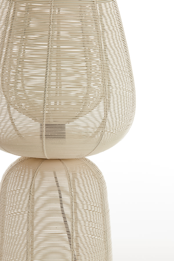 Light & Living Tafellamp Ø24x54 cm ABOSO crème