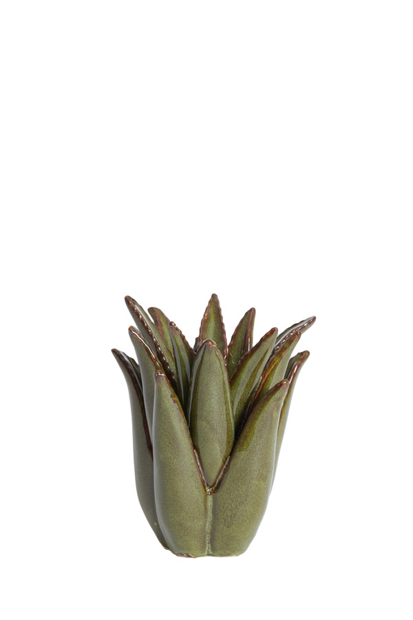 Light & Living Kandelaar Ø13x16 cm CACTUS keramiek donker groen