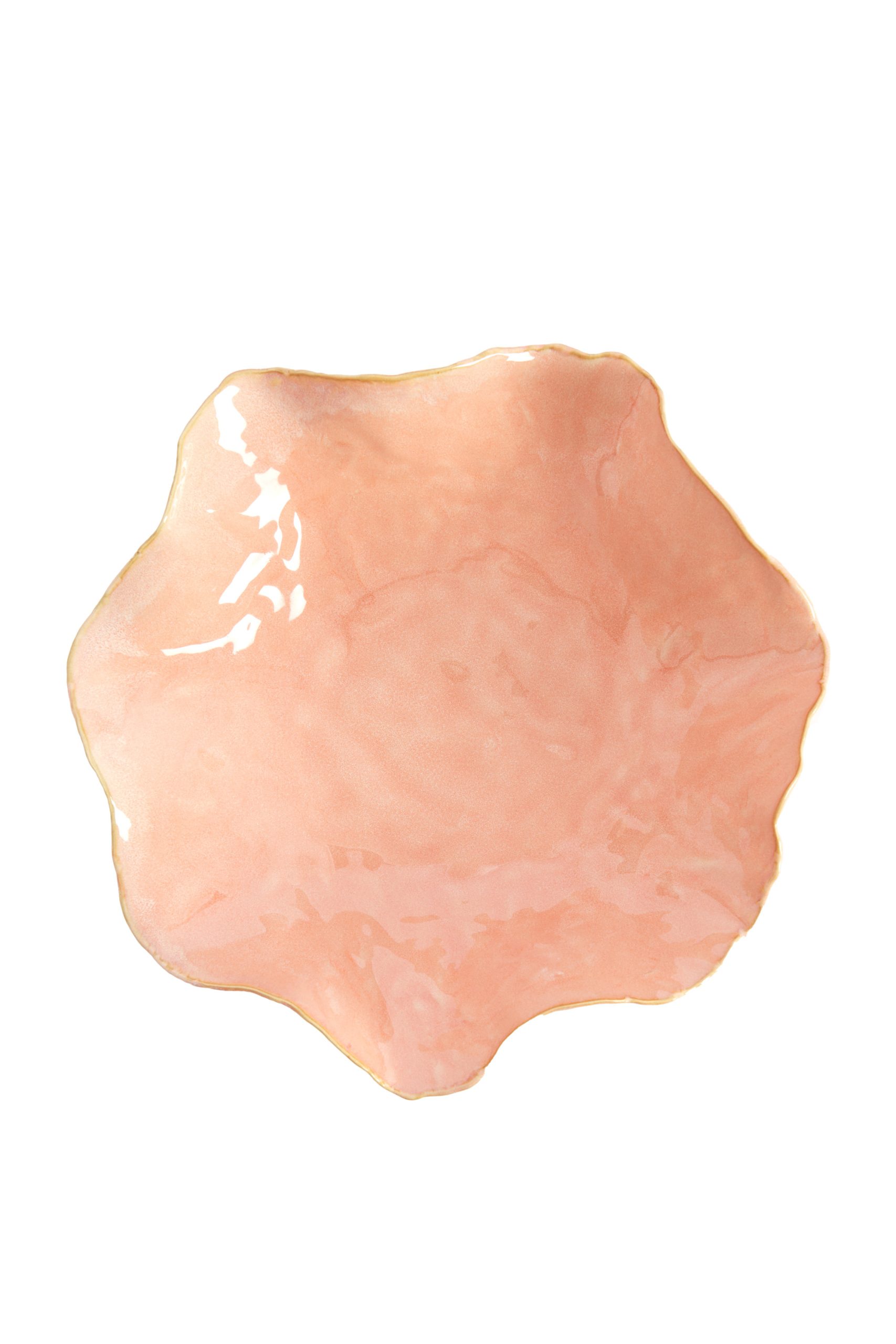 Light & Living Schaal 34x31x11 cm BANDA keramiek roze