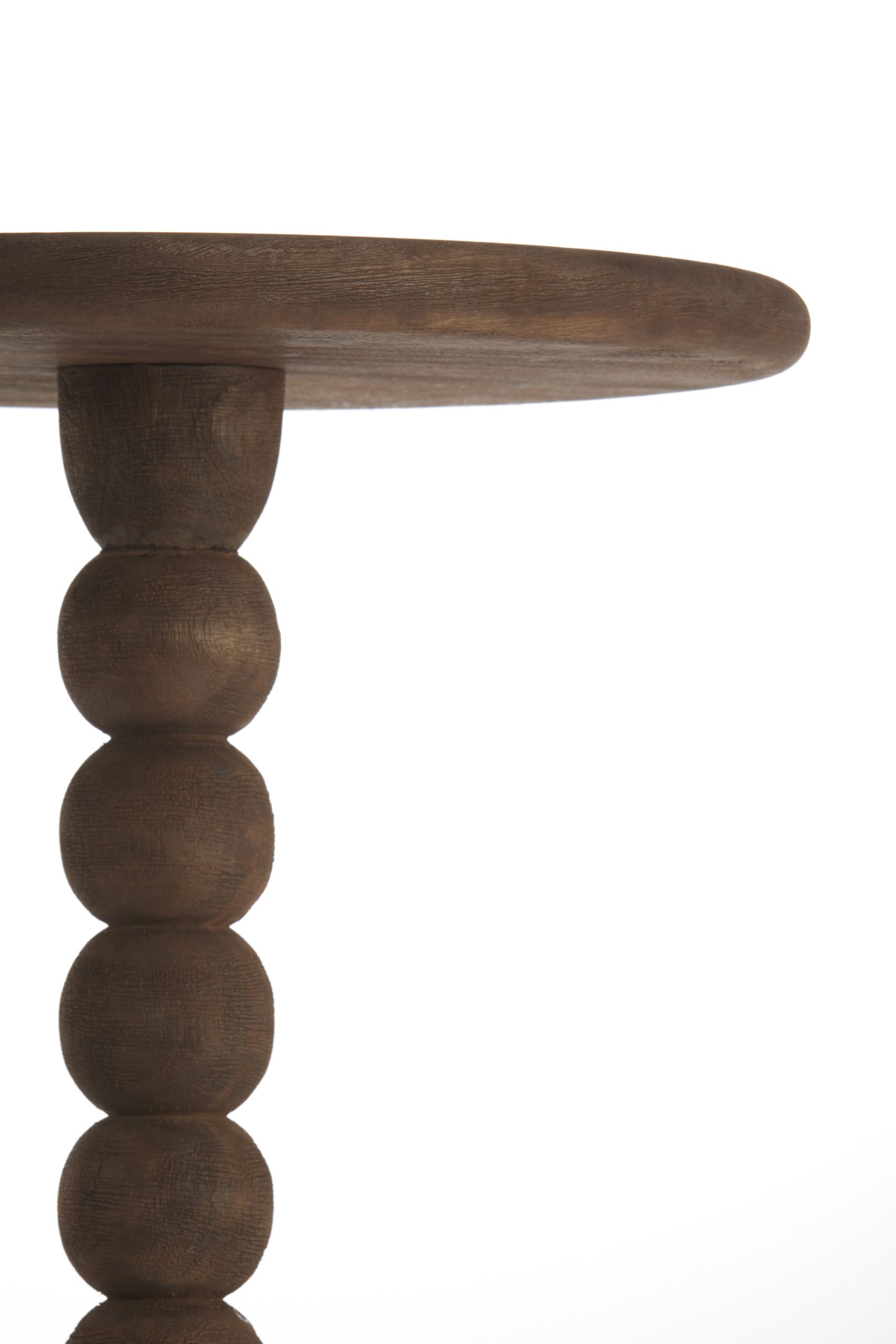 Light & Living Bijzettafel Ø35x54 cm VEGLIO hout mat donker bruin