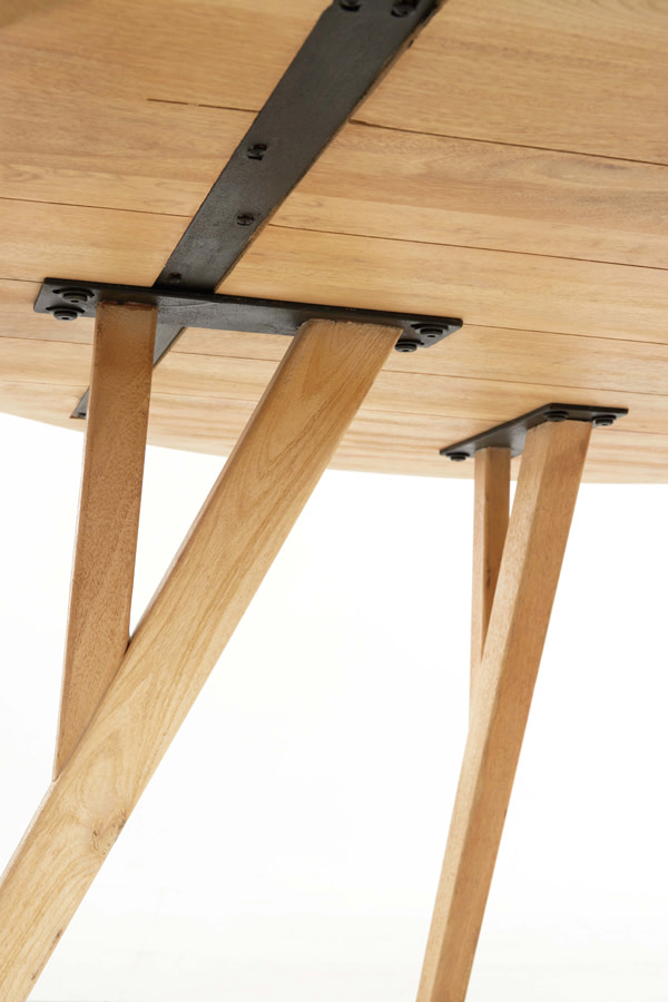 Light & Living Eettafel Ø140x76 cm QUENZA mango hout naturel