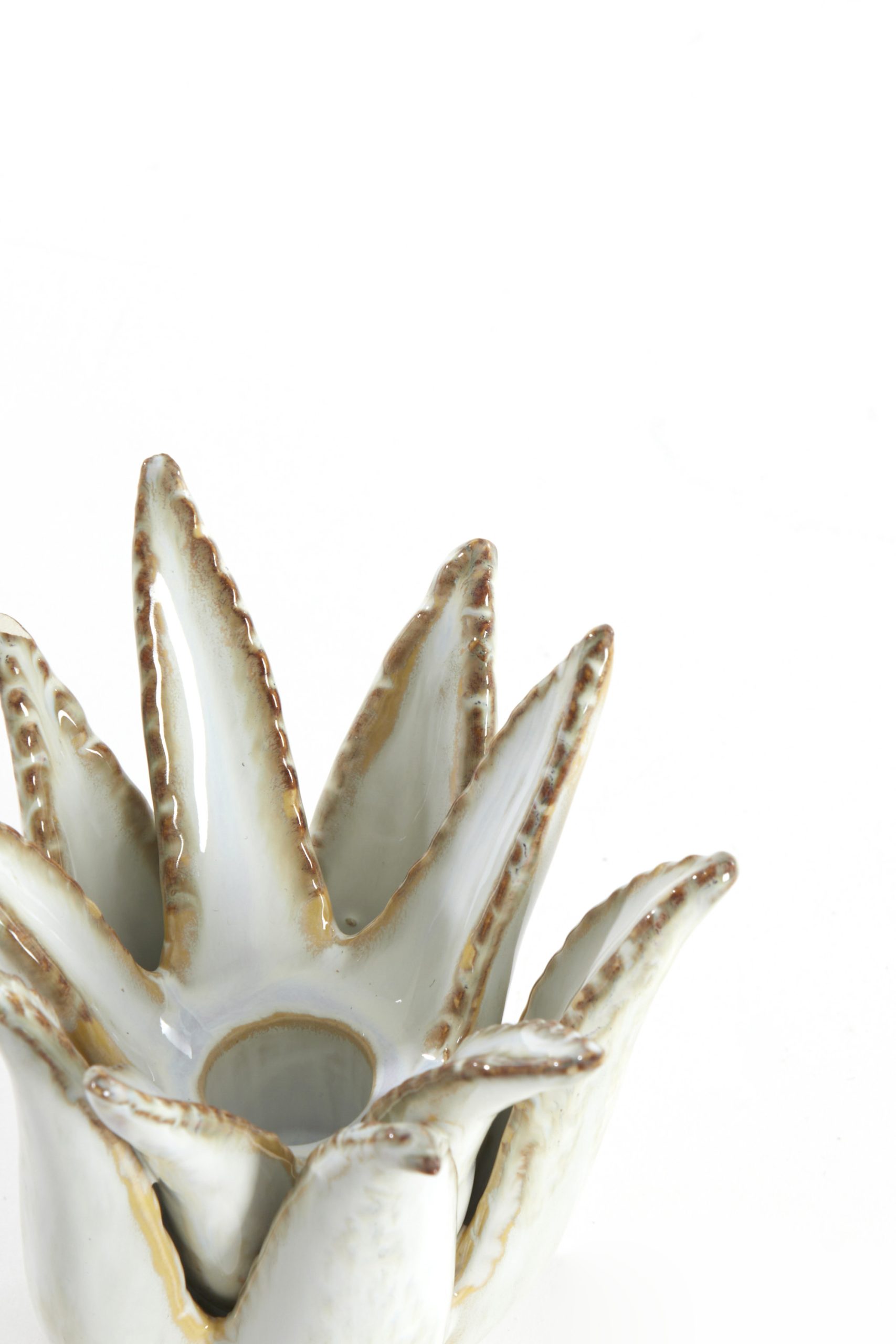 Light & Living Kandelaar Ø11,5x11,5 cm CACTUS keramiek crème