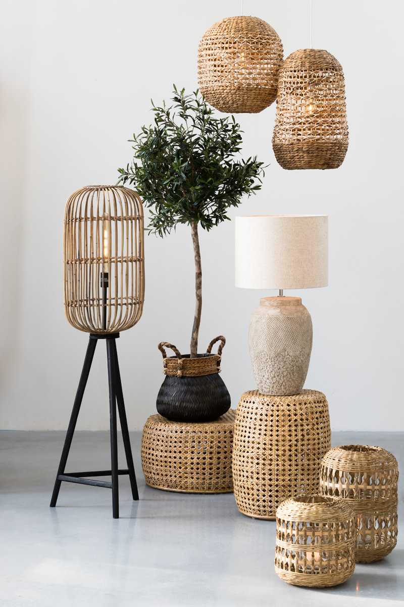 Light & Living Hanglamp Ø42x47 cm TRIPOLI rotan naturel
