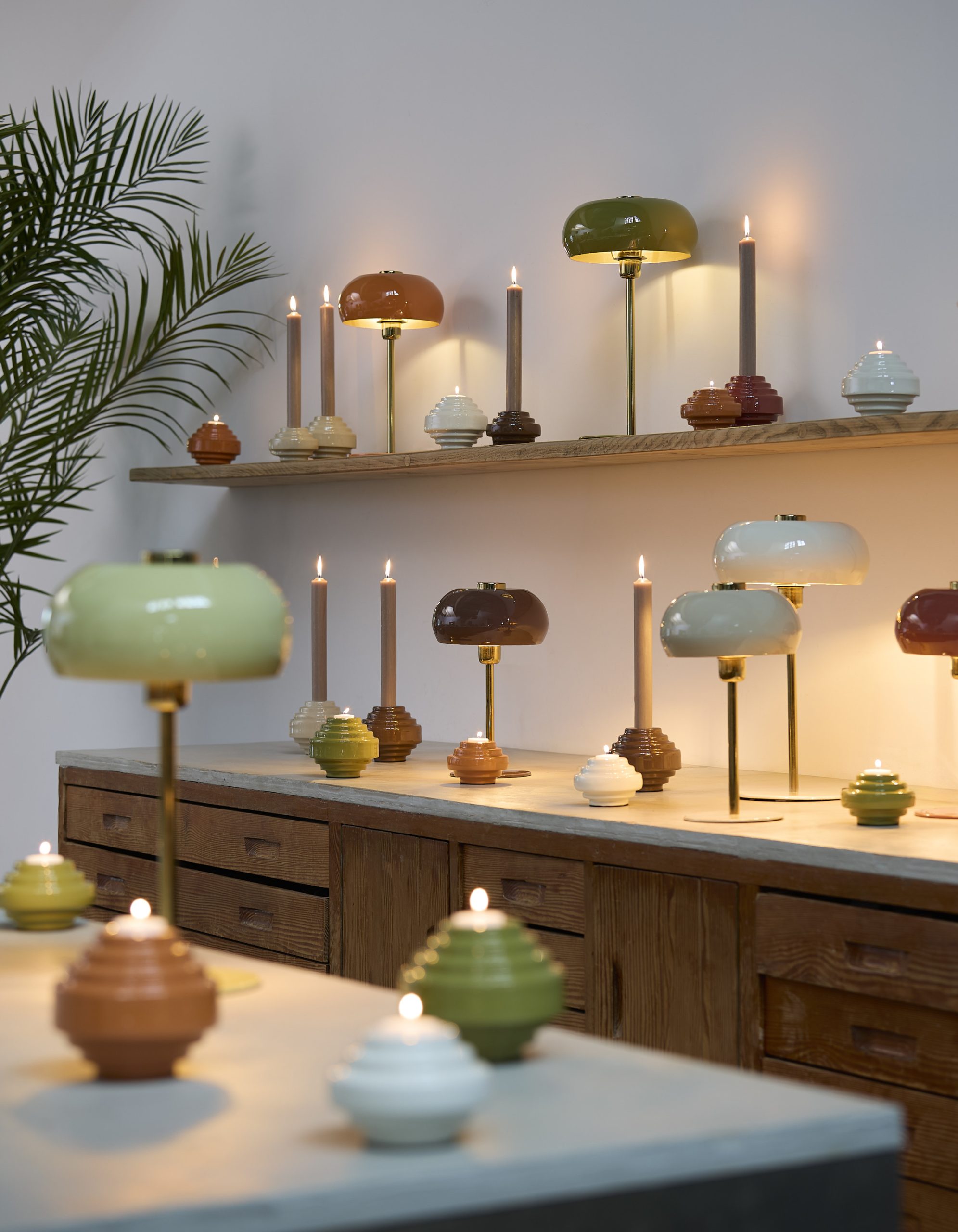 Light & Living Tafellamp Ø22x34 cm SURIN glans licht grijs+goud