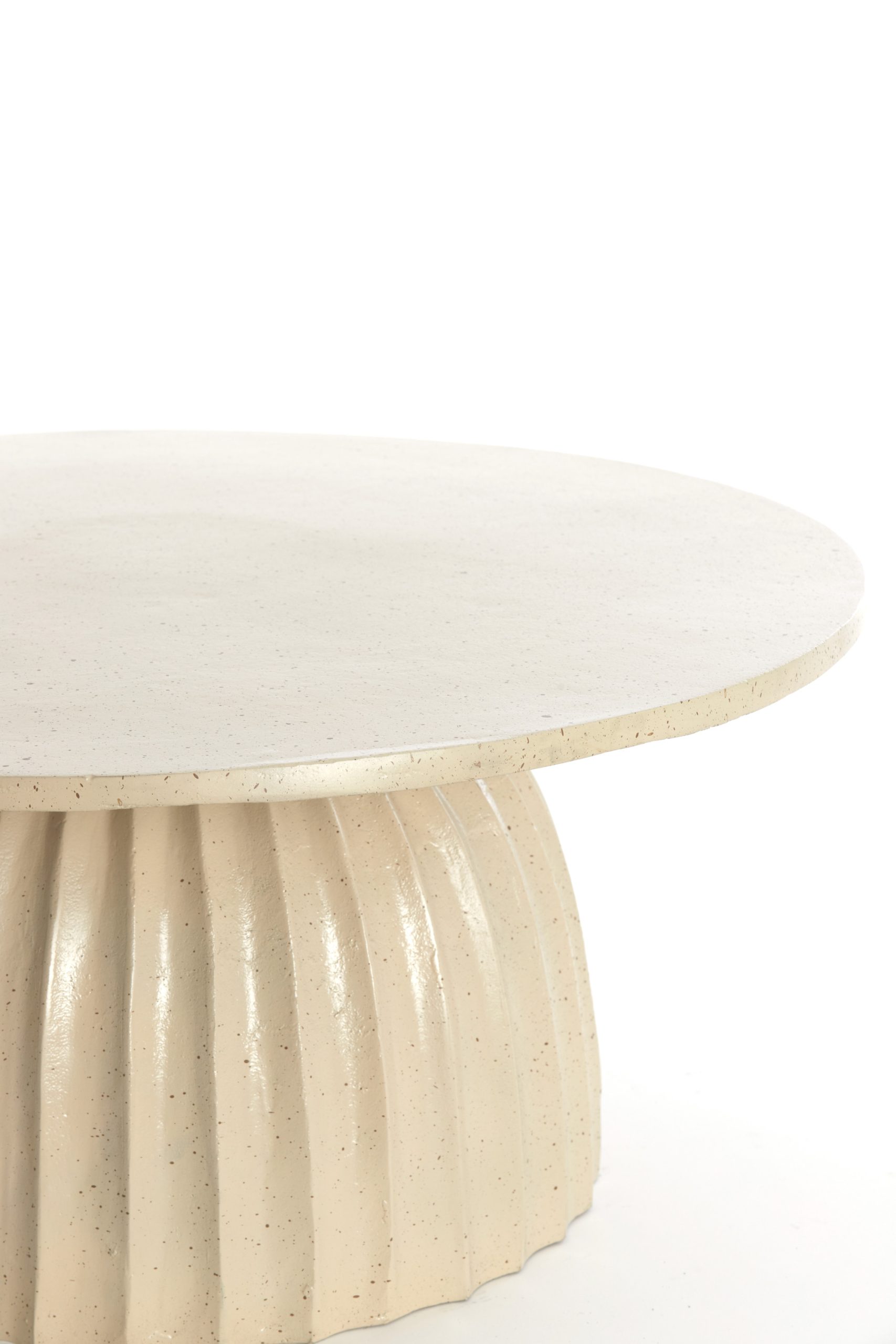 Light & Living Salontafel Ø70x33,5 cm VEGLIA mat zand+licht brn gespikkeld
