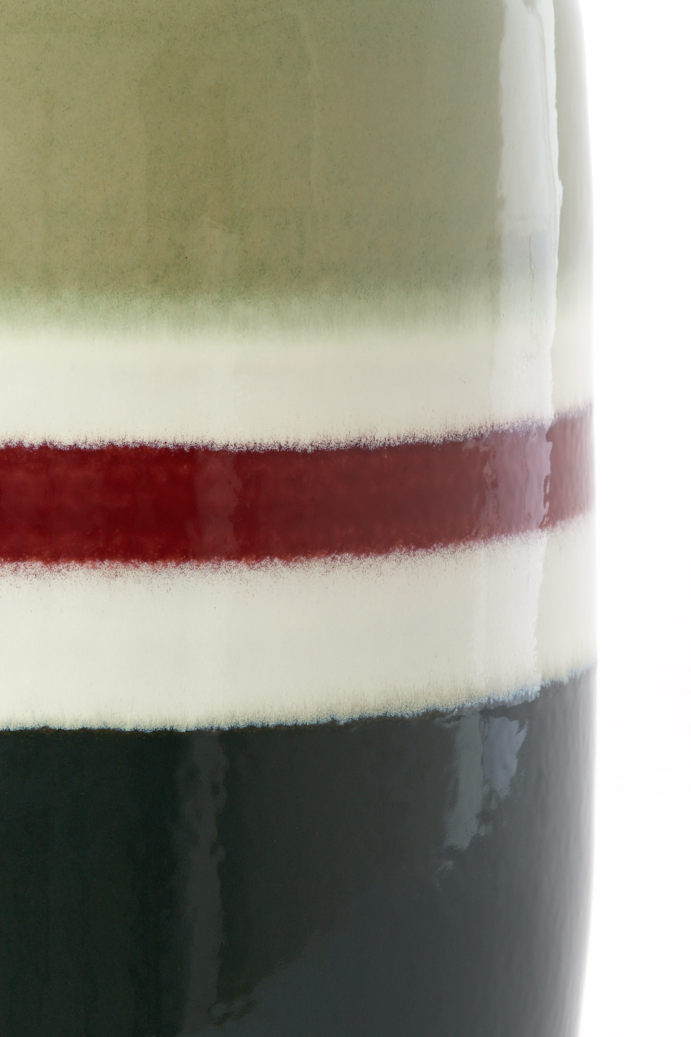 Light & Living Bijzettafel Ø34x46,5 cm FRANCA keramiek groen-aubergine