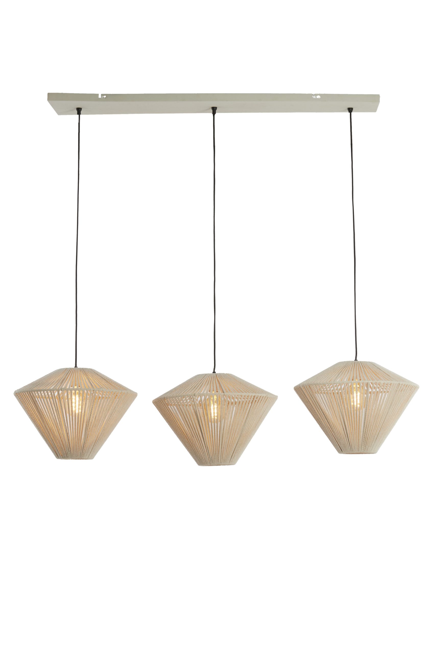 Light & Living Hanglamp 3L 120x42x130 cm FELIDA crème