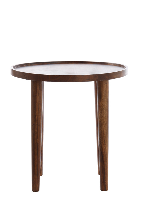 Light & Living Bijzettafel Ø45x45 cm QIANO acacia hout bruin