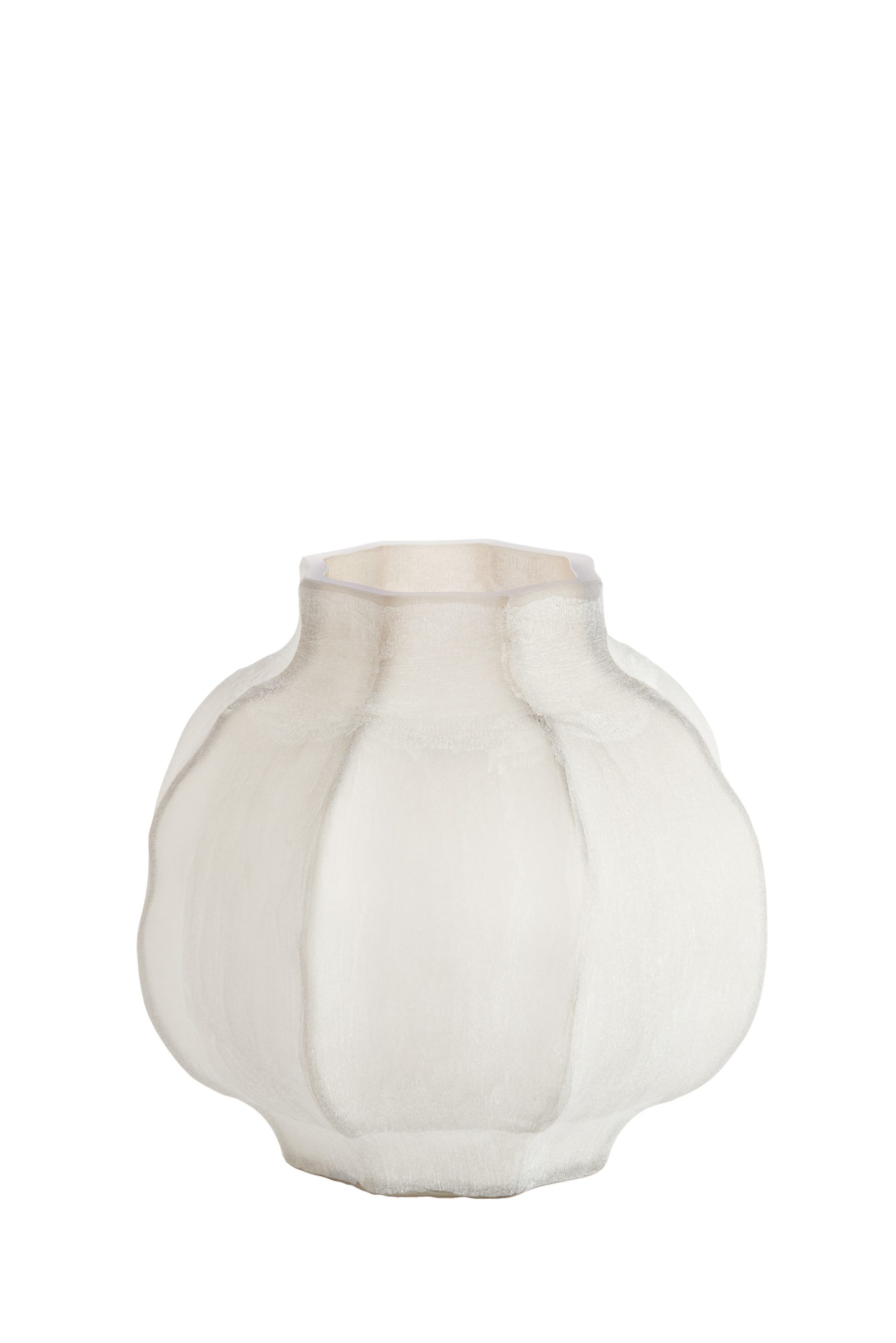 Light & Living Vaas Ø32,5x32 cm TEJEDA glas licht bruin
