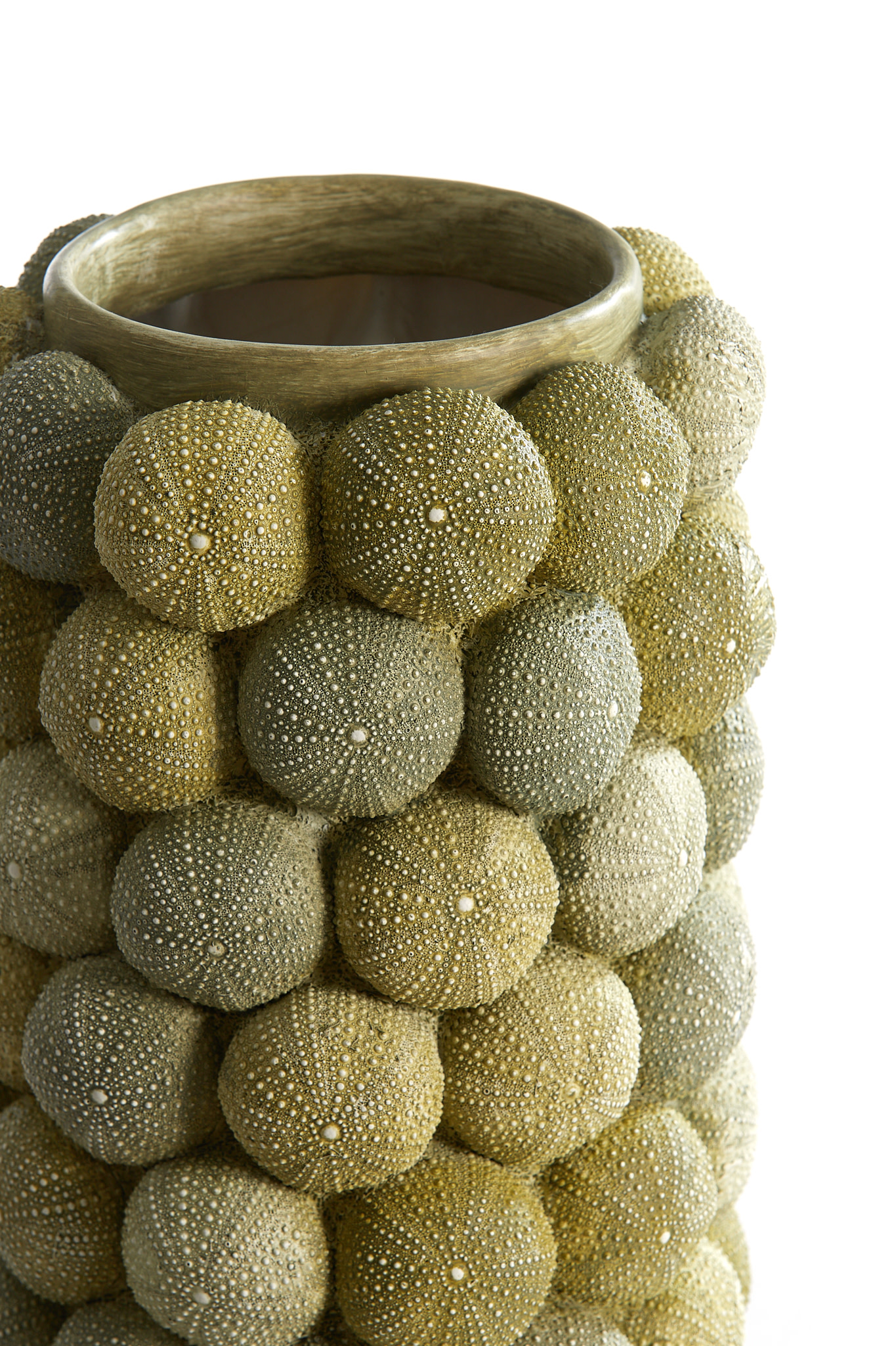 Light & Living Vaas deco Ø19x32,5 cm SEA URCHIN groen+donker groen
