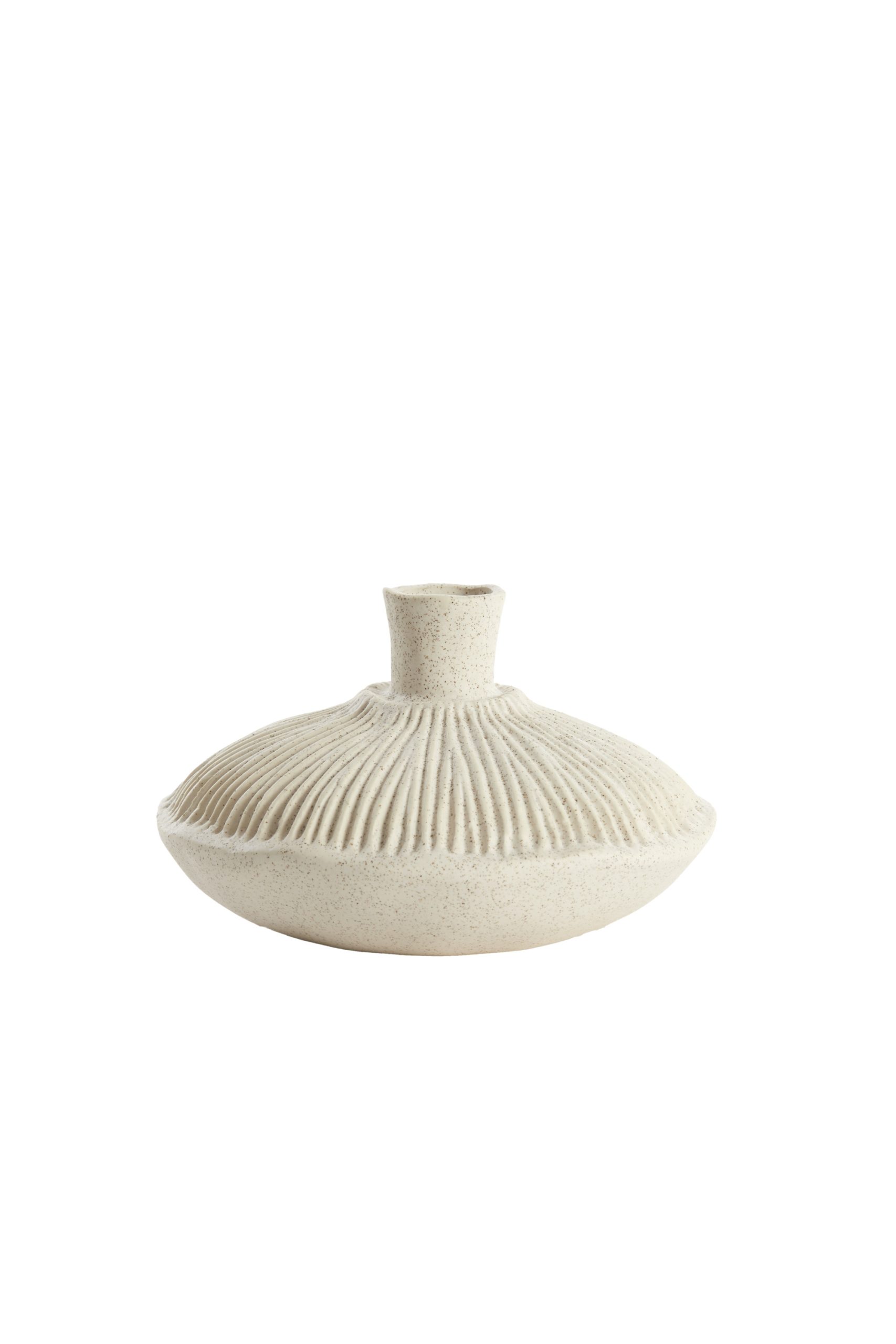 Light & Living Vaas deco Ø19x11 cm NEIRA keramiek crème