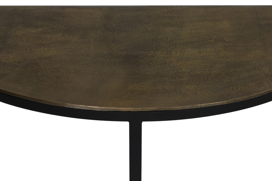 Light & Living Side table 100x42x76 cm PETO ruw antiek brons-zwart