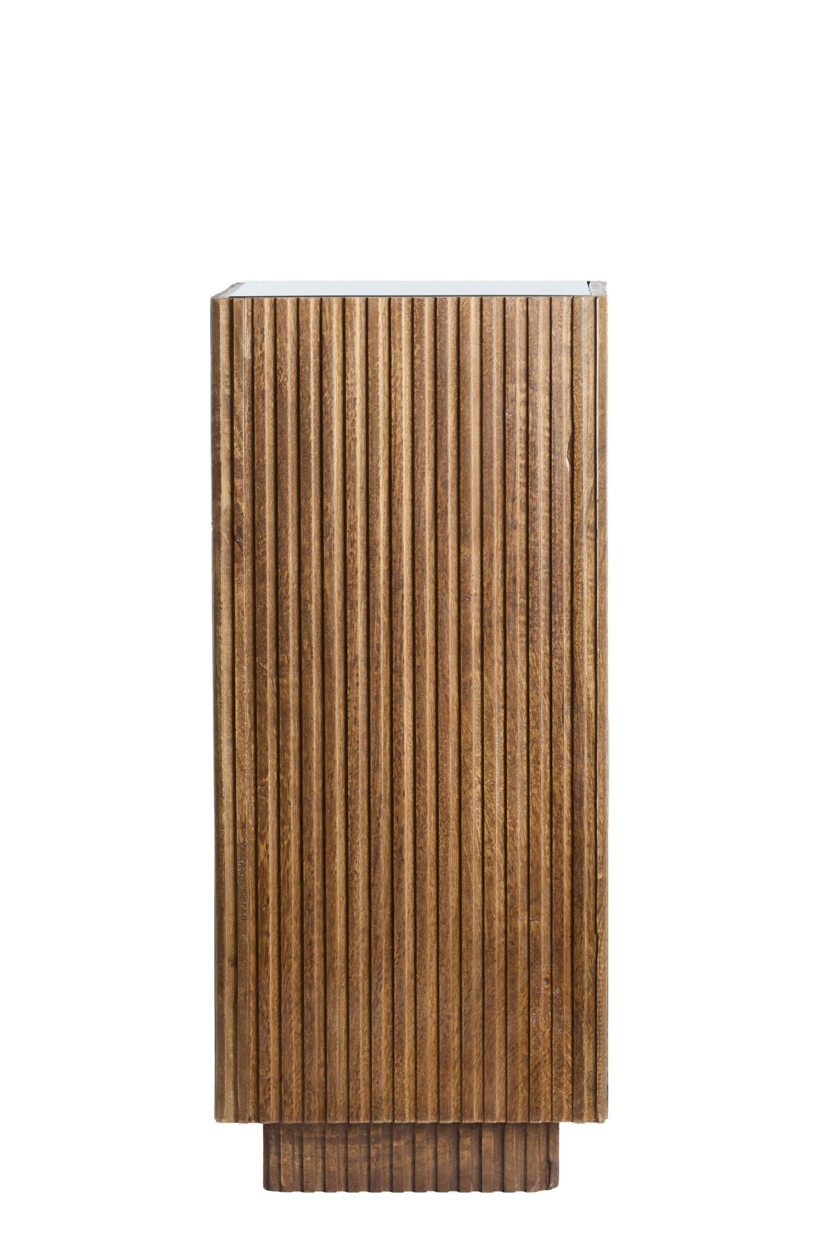 Light & Living Zuil 35x35x80 cm GATURA hout donker bruin+glas bruin