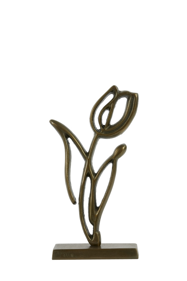 Light & Living Ornament op voet 17x6x35 cm TULIPANU antiek brons