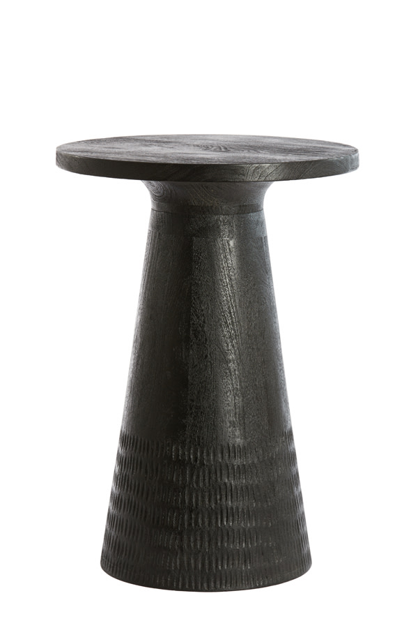 Light & Living Bijzettafel Ø45x64 cm PAXOS mat zwart