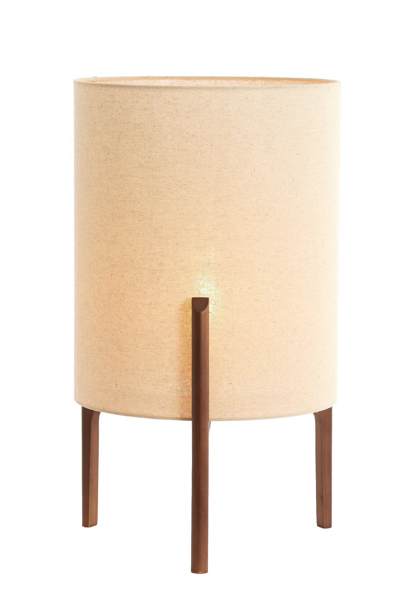 Light & Living Tafellamp Ø35x58 cm LITTO donker bruin+linnen naturel