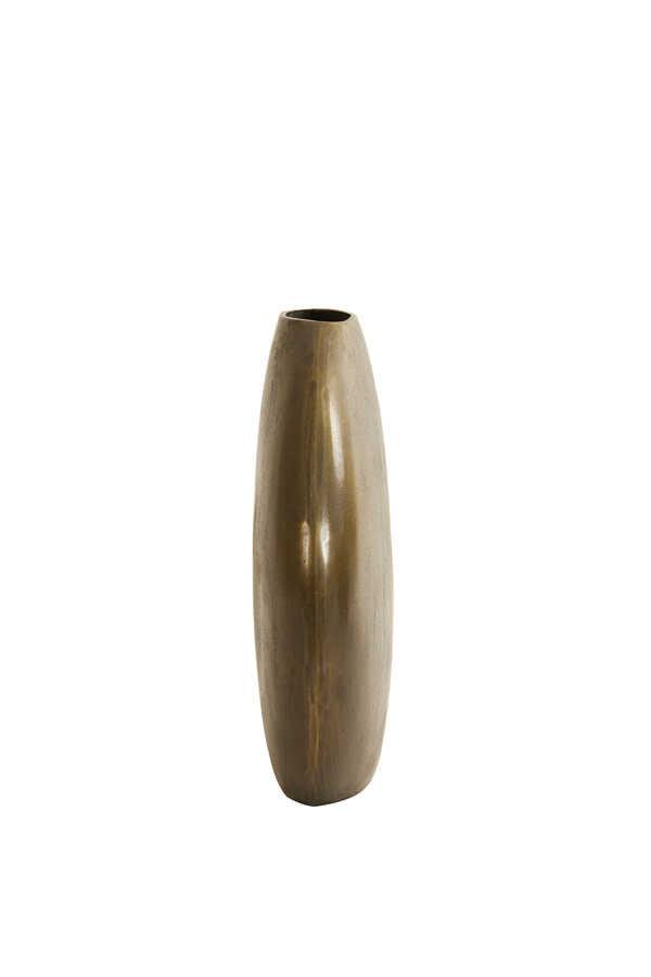 Light & Living Vaas deco 42x7x42 cm POSITANO ovaal plat antiek brons