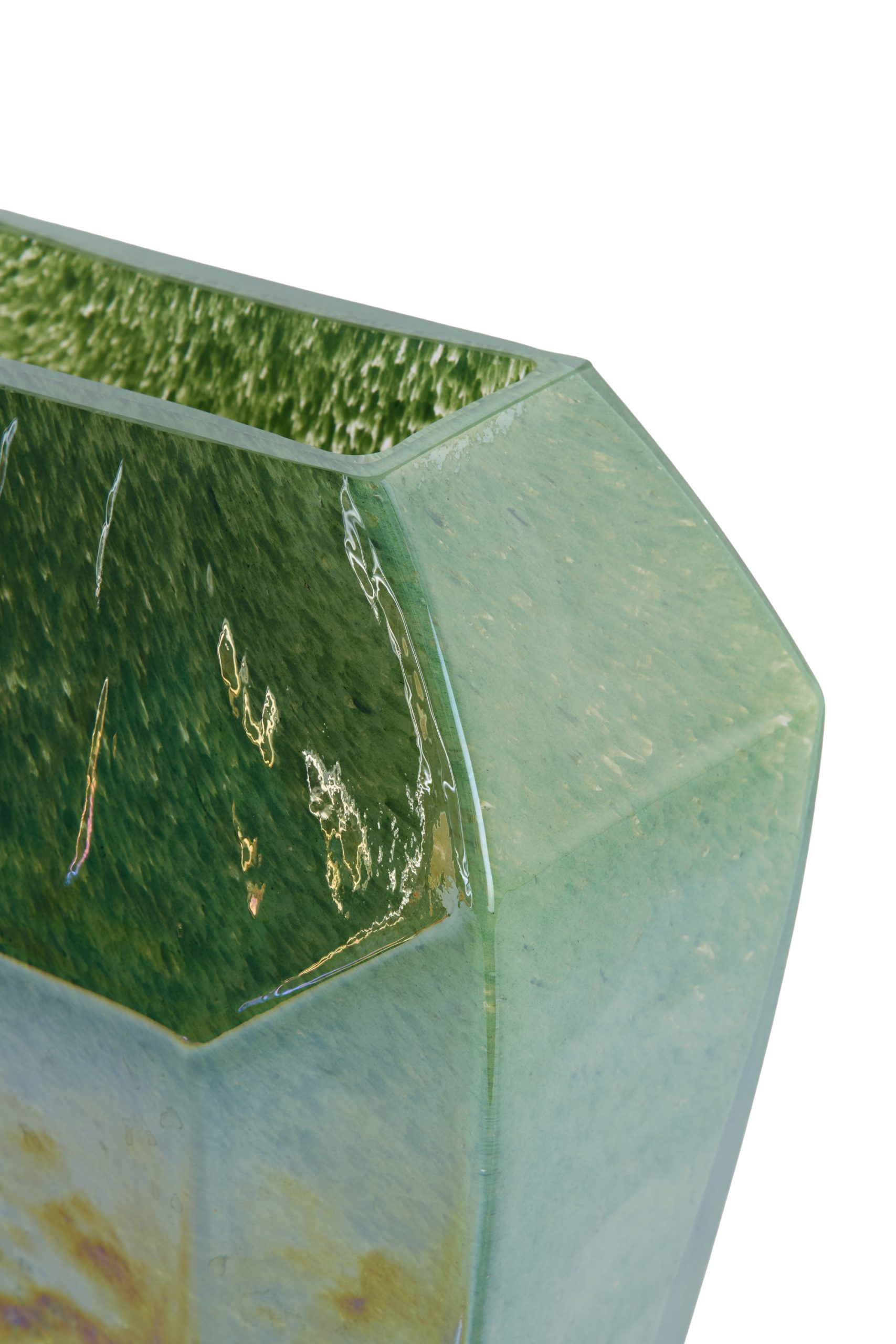 Light & Living Vaas 25x12,5x33,5 cm VIONNA glas donker groen luster