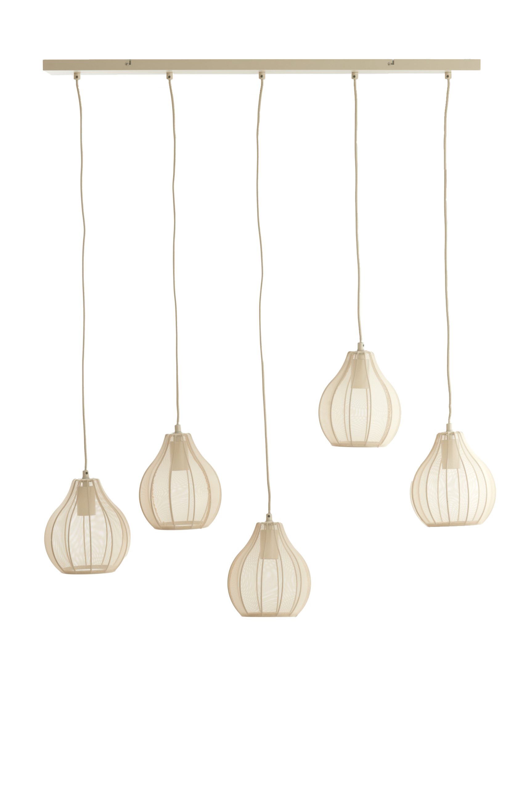 Light & Living Hanglamp 5L 100x15x21,5 cm ELATI zand