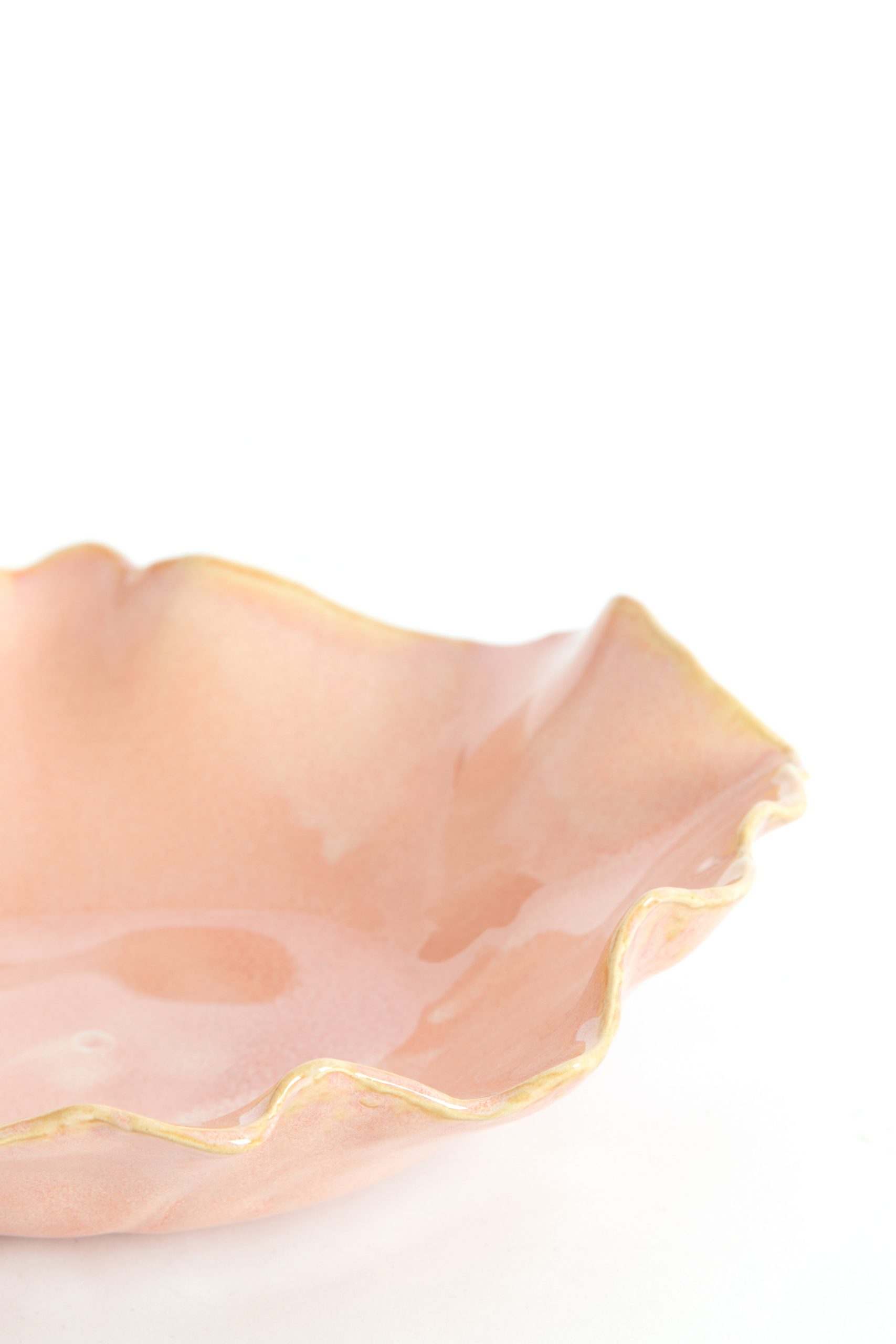 Light & Living Schaal 34x31x11 cm BANDA keramiek roze