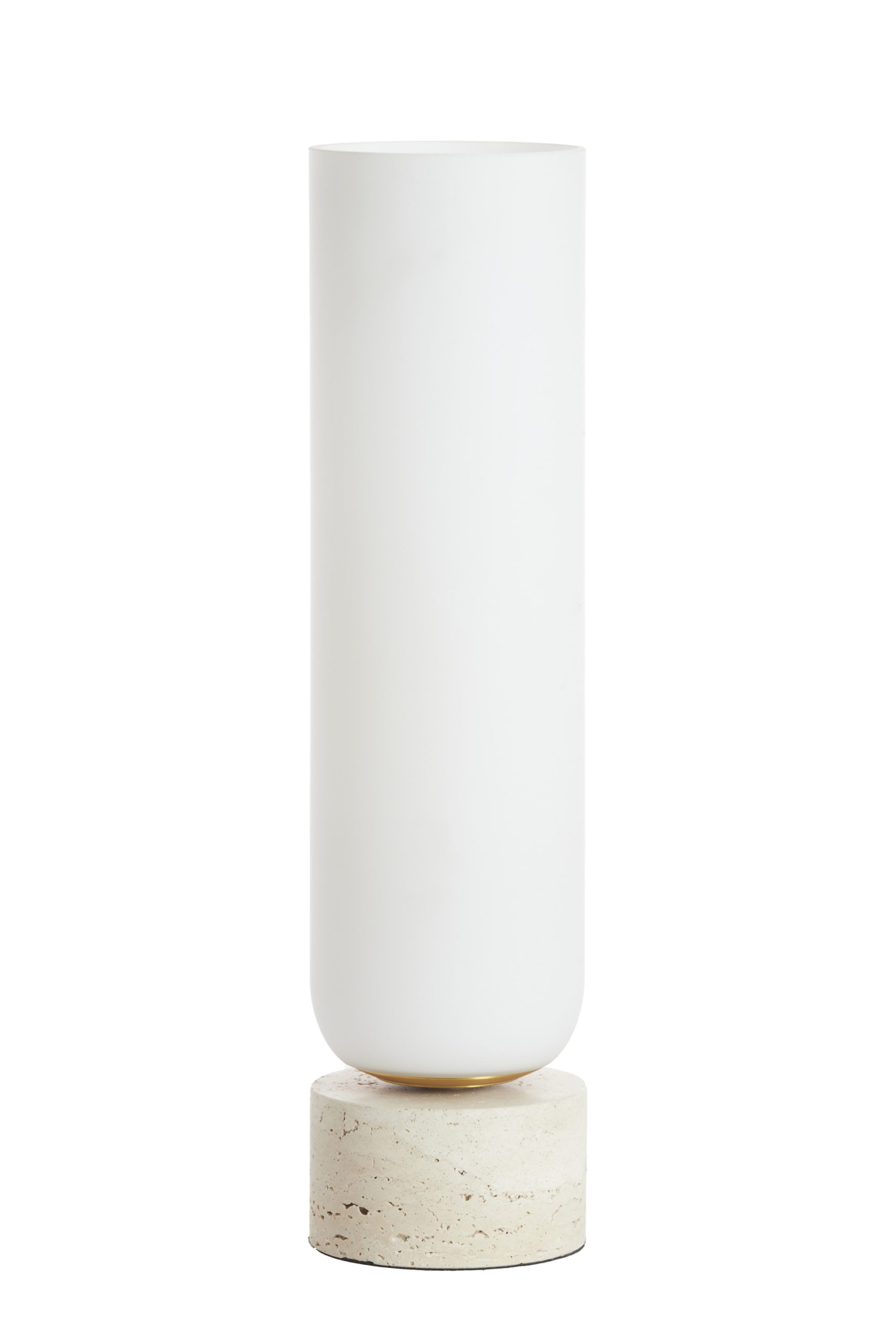 Light & Living Tafellamp Ø12x47,5 cm RYLANO glas melk+zand+antiek brons