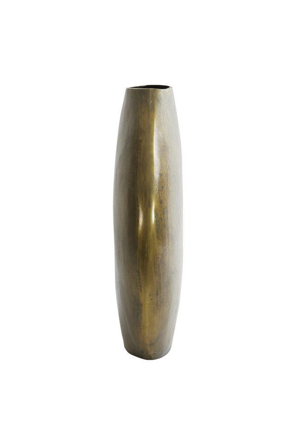 Light & Living Vaas deco 53x7x53 cm POSITANO ovaal plat antiek brons
